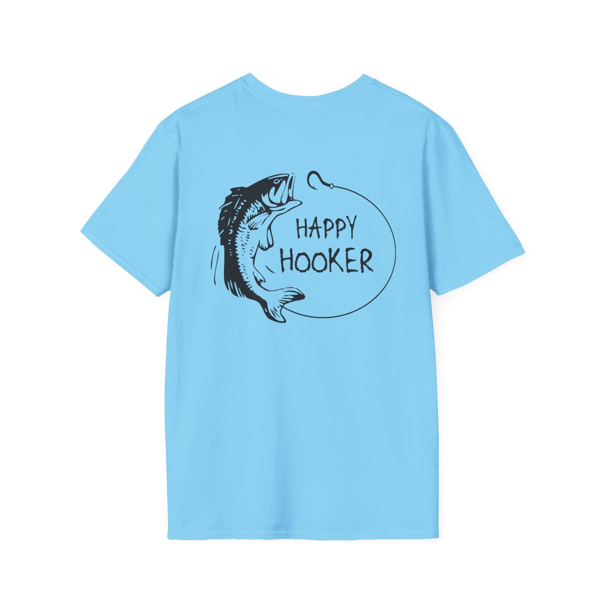 Happy Hooker Unisex Softstyle T-Shirt - Fun Fishing Apparel