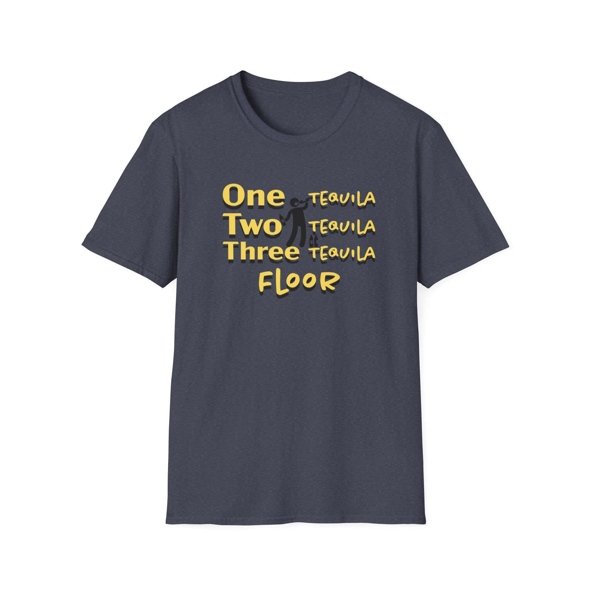 One Two Three Floor T-Shirt - Funny Dance/Workout Graphic Tee