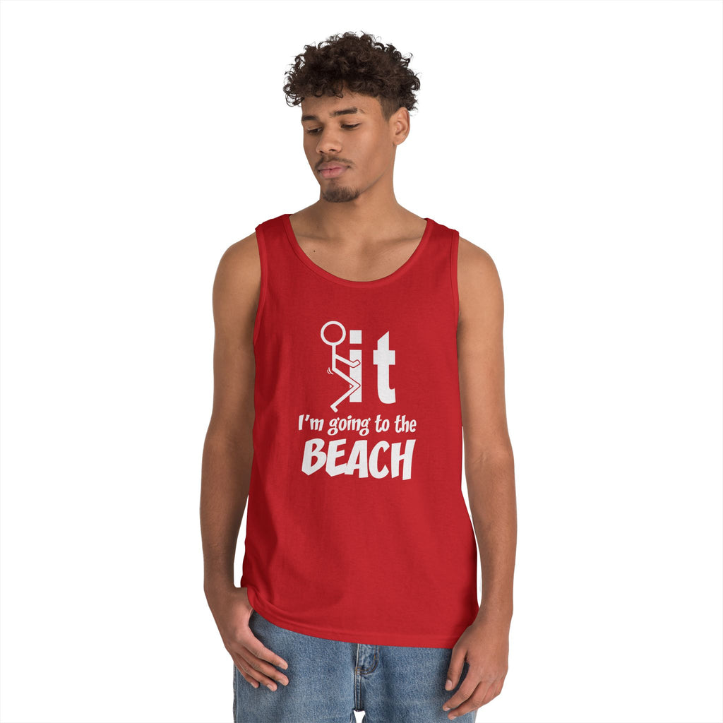 Unisex Beach Vacation Tank Top, Summer Apparel, Beachwear, Gift for Vacationers, Funny Tank for Men and Women