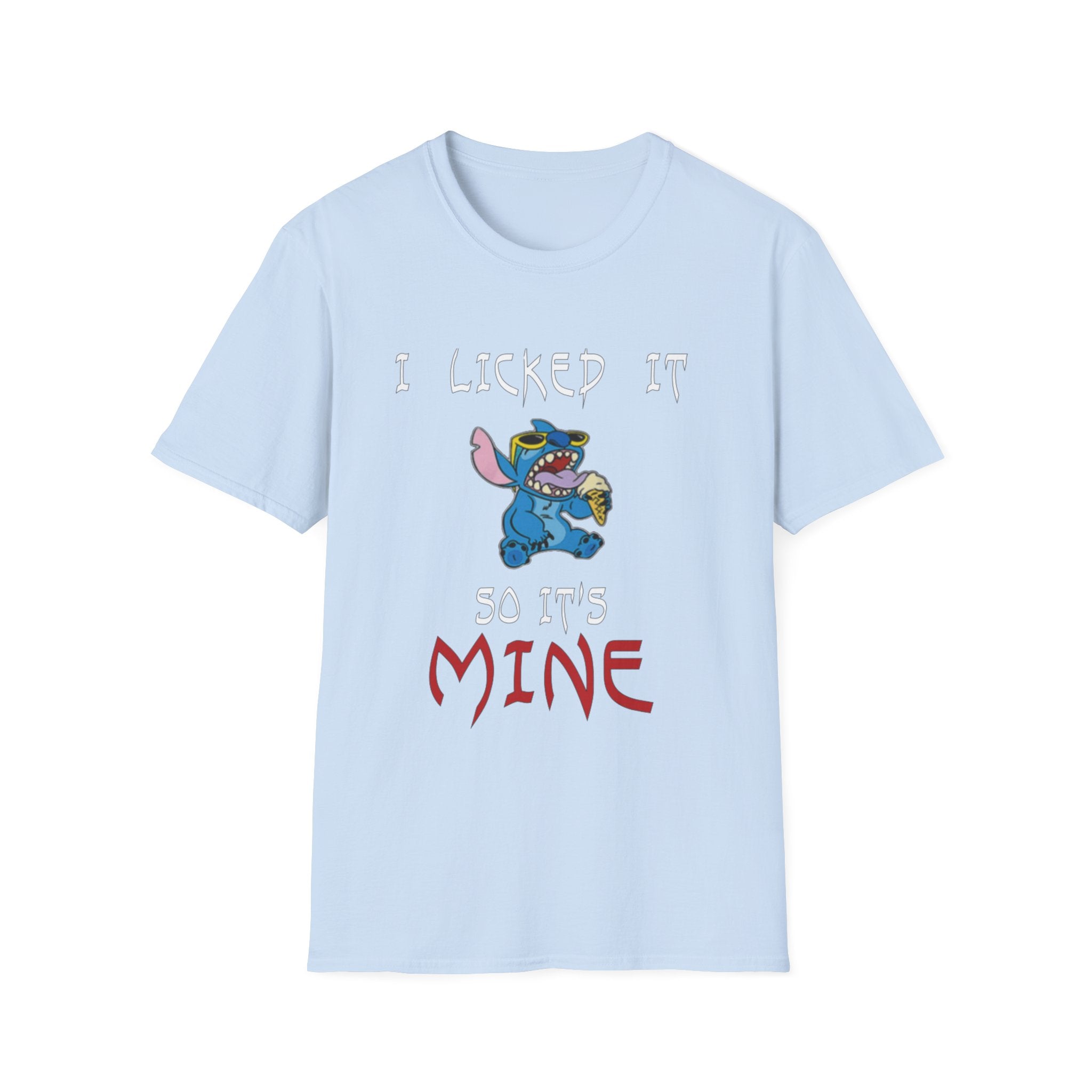 I Licked It, So It's Mine T-Shirt | Fun Graphic Tees, Cartoon Apparel, Gift for Kids & Teens, Summer Wear, Family Reunion