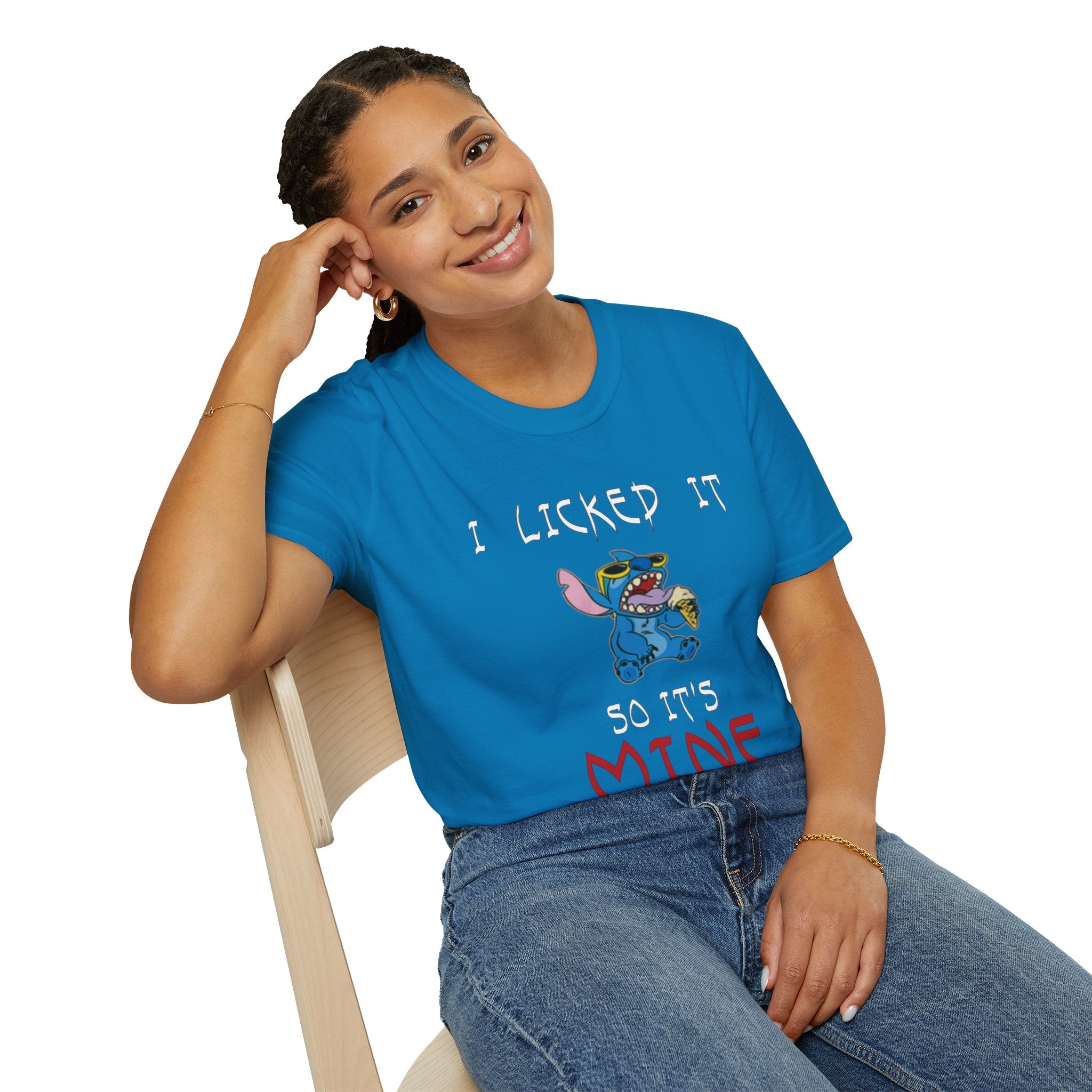 I Licked It, So It's Mine T-Shirt | Fun Graphic Tees, Cartoon Apparel, Gift for Kids & Teens, Summer Wear, Family Reunion