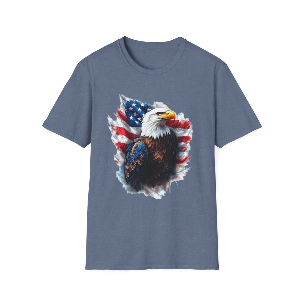 Patriotic Eagle Unisex Softstyle T-Shirt