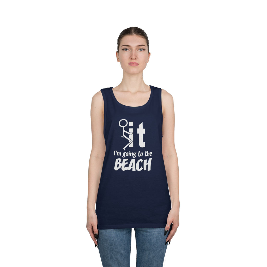 Unisex Beach Vacation Tank Top, Summer Apparel, Beachwear, Gift for Vacationers, Funny Tank for Men and Women