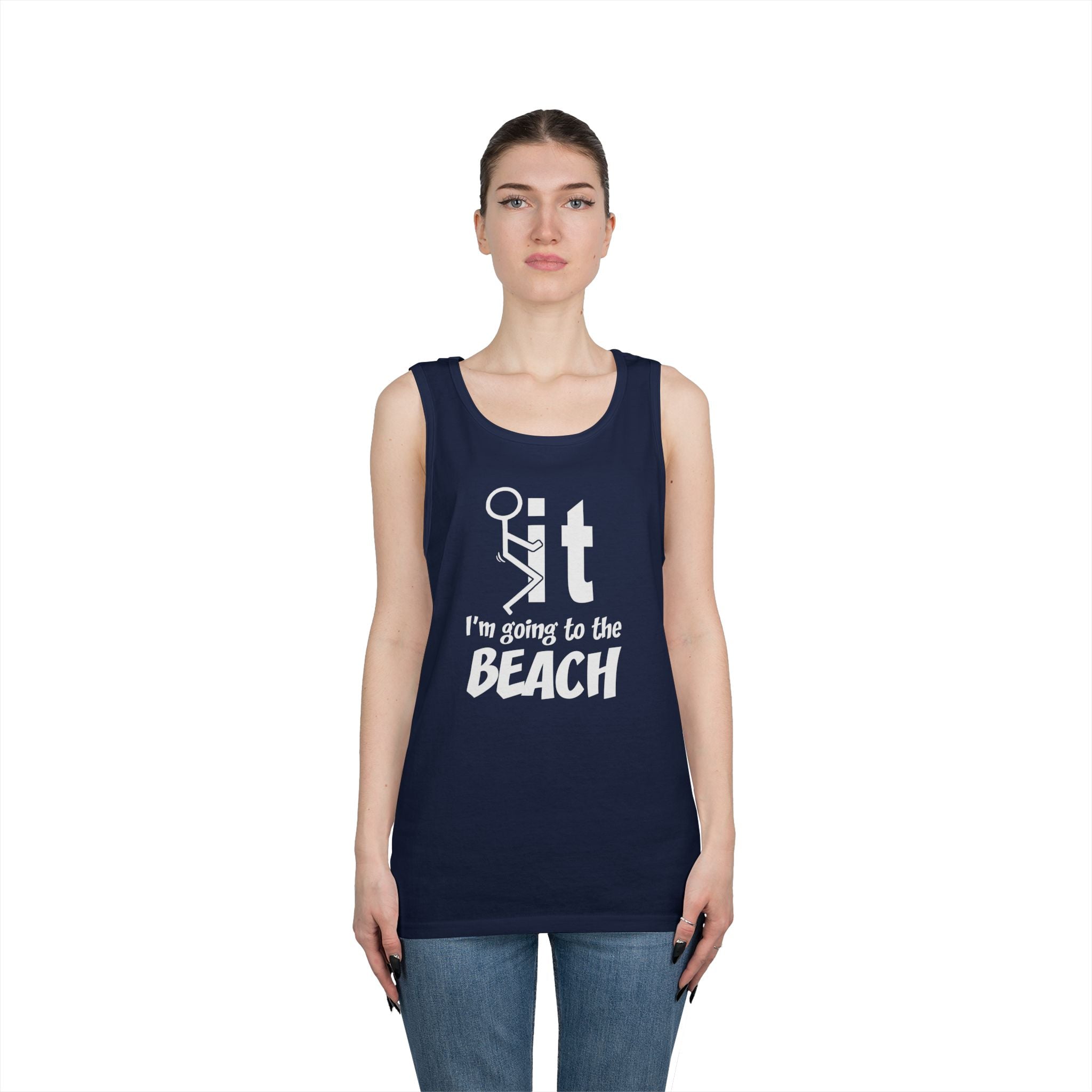 Unisex Beach Vacation Tank Top, Summer Apparel, Beachwear, Gift for Vacationers, Funny Tank for Men and Women