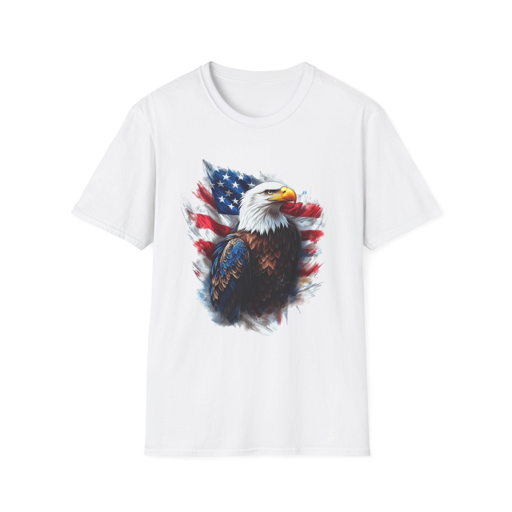 Patriotic Eagle Unisex Softstyle T-Shirt