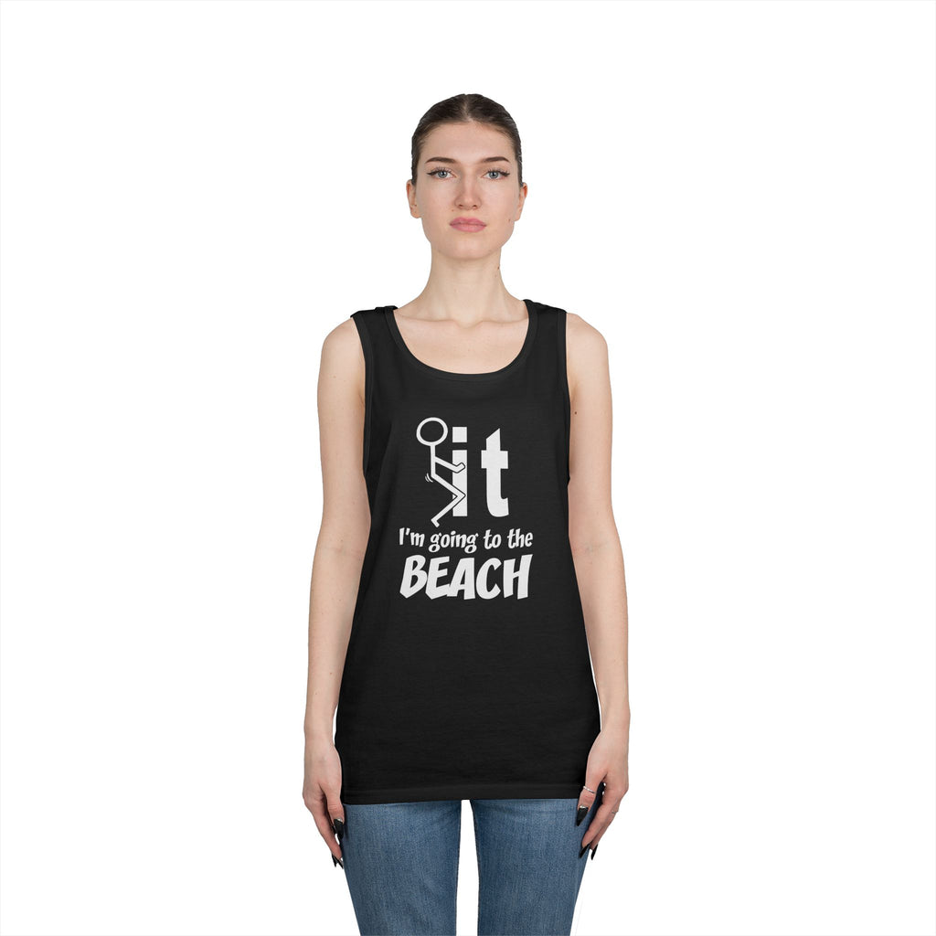 Unisex Beach Vacation Tank Top, Summer Apparel, Beachwear, Gift for Vacationers, Funny Tank for Men and Women