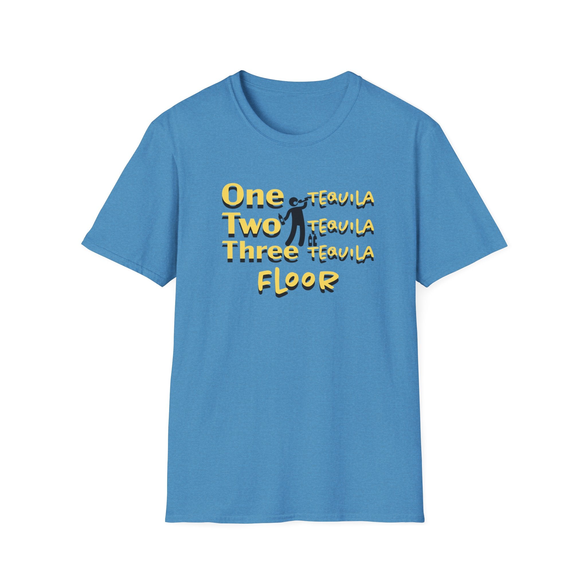 One Two Three Floor T-Shirt - Funny Dance/Workout Graphic Tee