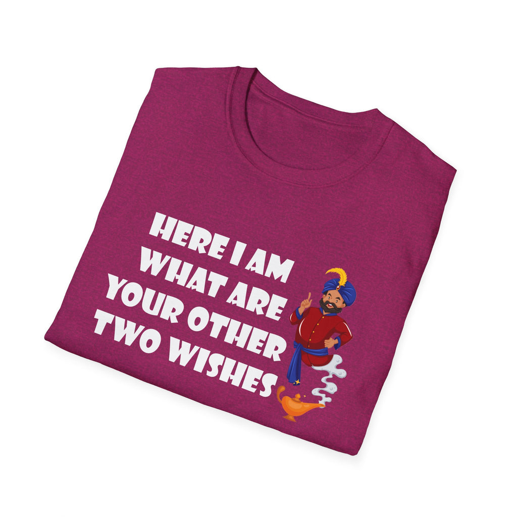 Funny Genie T-Shirt, Unisex Softstyle Tee, Casual Humor Shirt, Gift for Friends, Genie Lovers, Birthday Gift, Everyday Wear