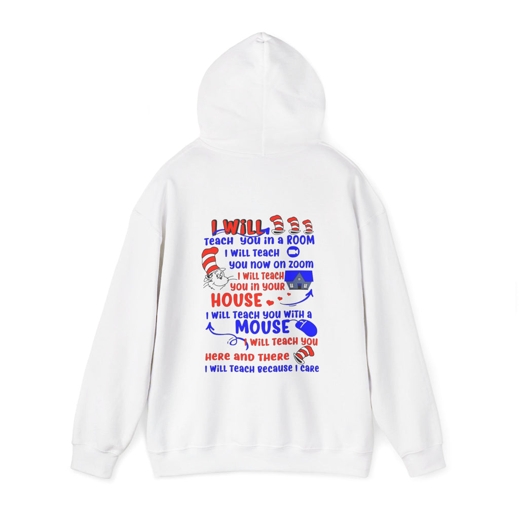 Cat in the Hat Inspirational Hoodie with Motivational Quote