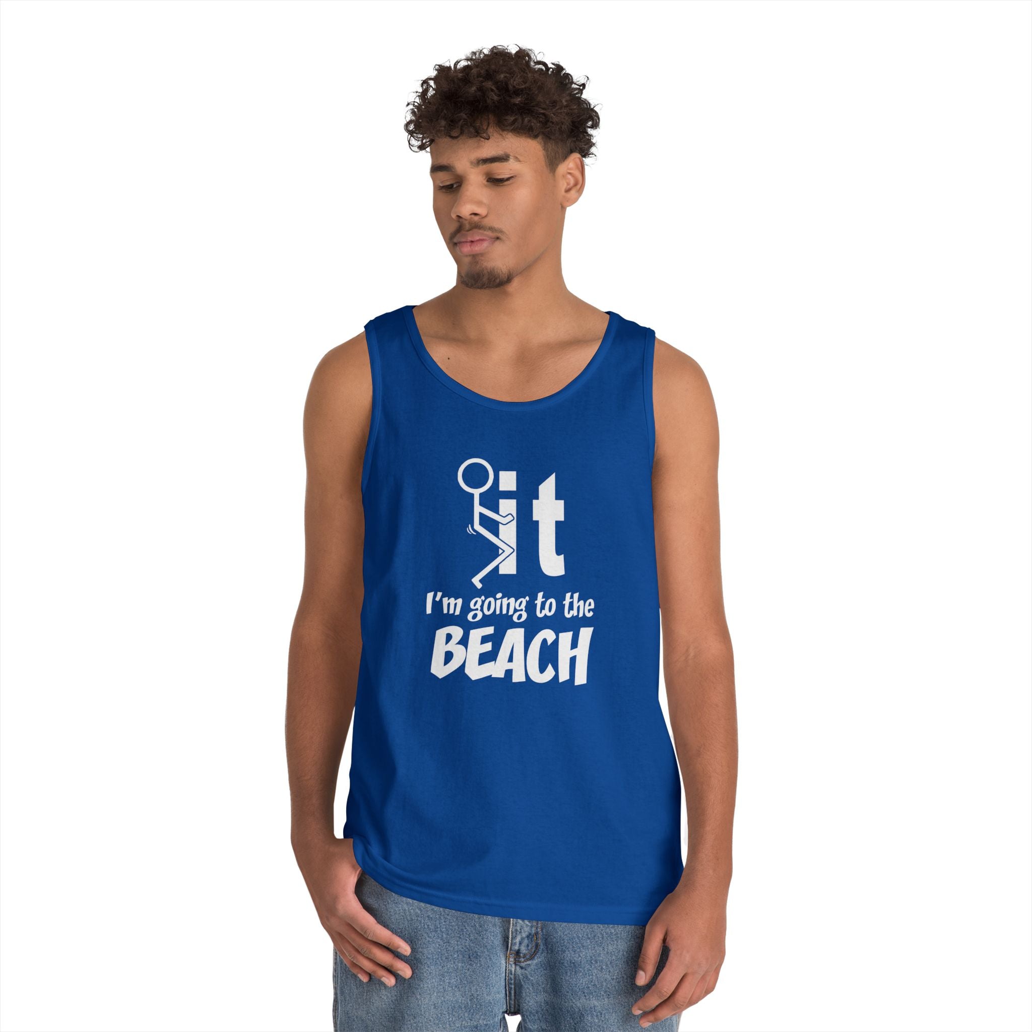 Unisex Beach Vacation Tank Top, Summer Apparel, Beachwear, Gift for Vacationers, Funny Tank for Men and Women