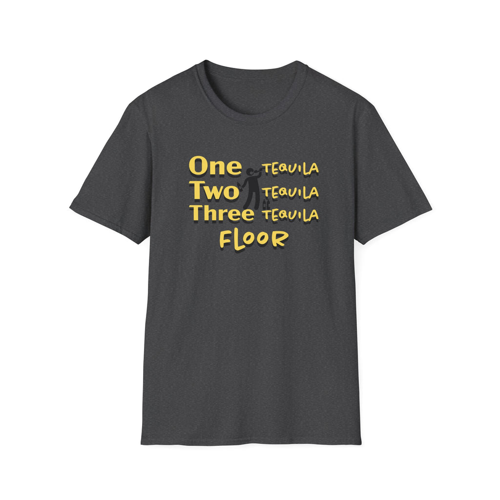 One Two Three Floor T-Shirt - Funny Dance/Workout Graphic Tee