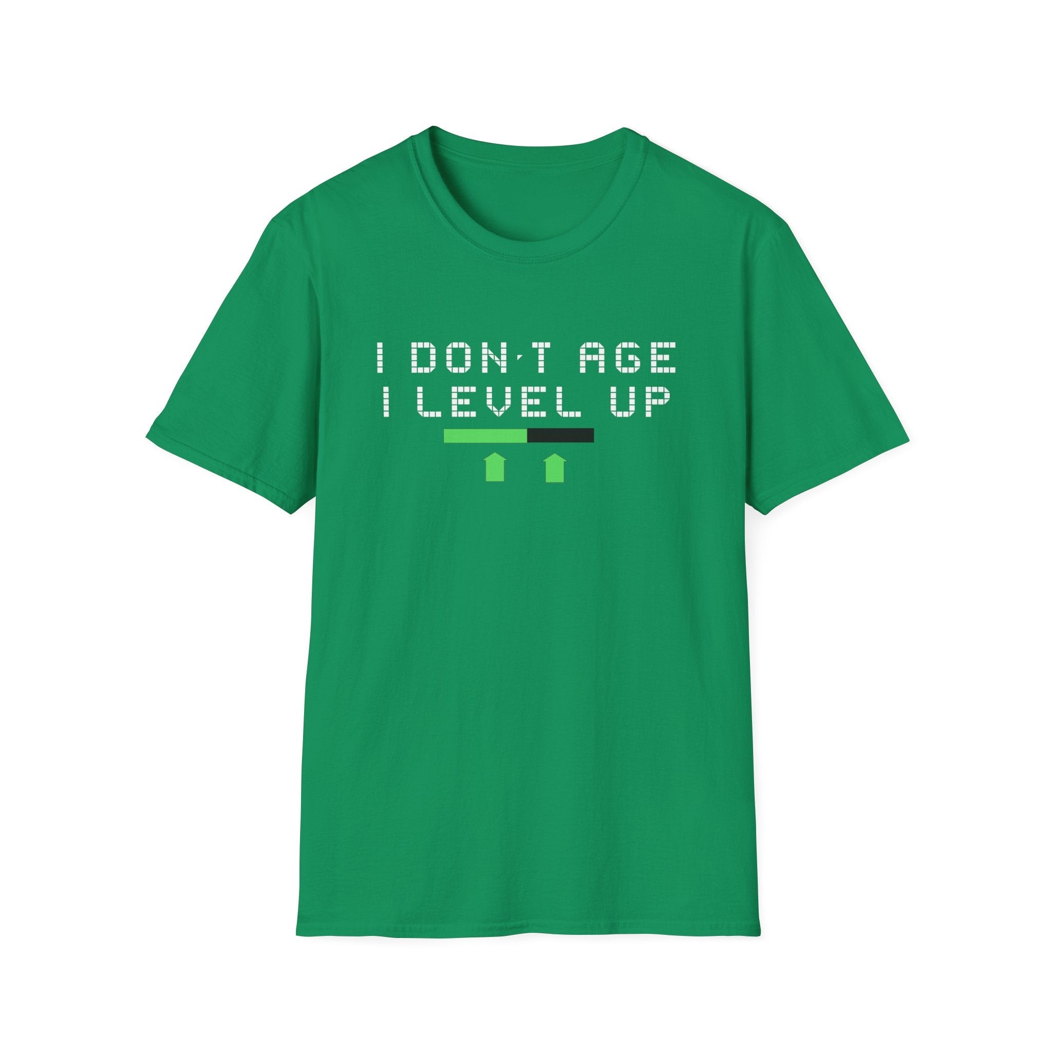 I Don't Age, I Level Up Unisex T-Shirt, Gaming Shirt, Birthday Gift, Casual Tee, Retro Style, Funny Graphic Tee