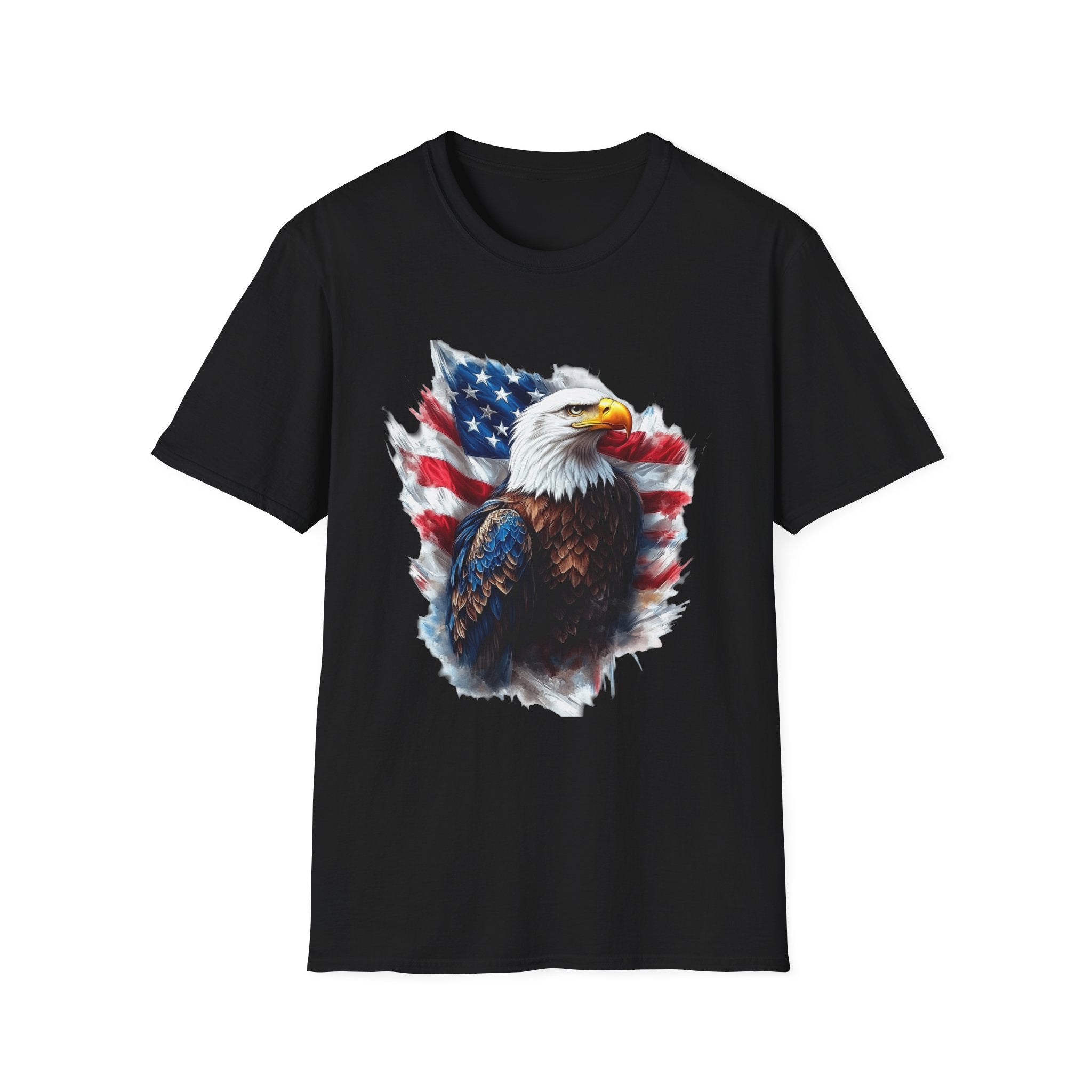 Patriotic Eagle Unisex Softstyle T-Shirt