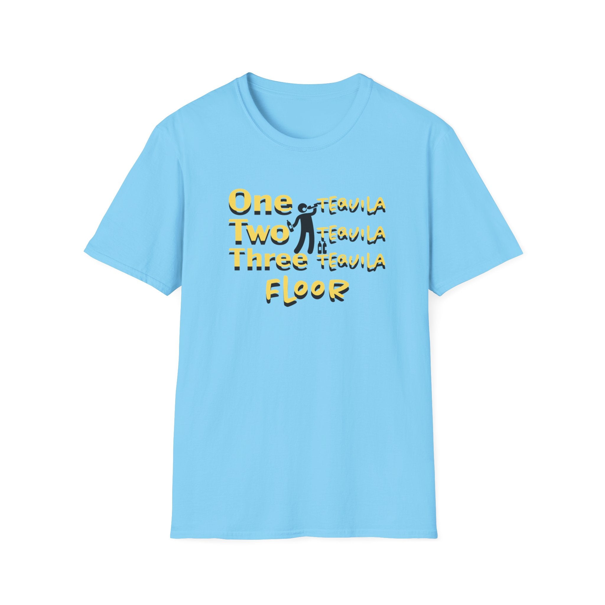 One Two Three Floor T-Shirt - Funny Dance/Workout Graphic Tee