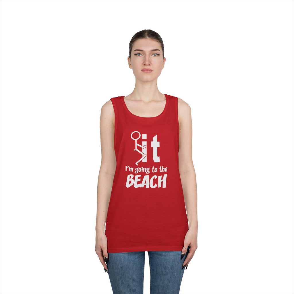 Unisex Beach Vacation Tank Top, Summer Apparel, Beachwear, Gift for Vacationers, Funny Tank for Men and Women