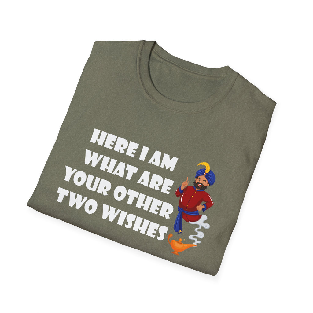 Funny Genie T-Shirt, Unisex Softstyle Tee, Casual Humor Shirt, Gift for Friends, Genie Lovers, Birthday Gift, Everyday Wear