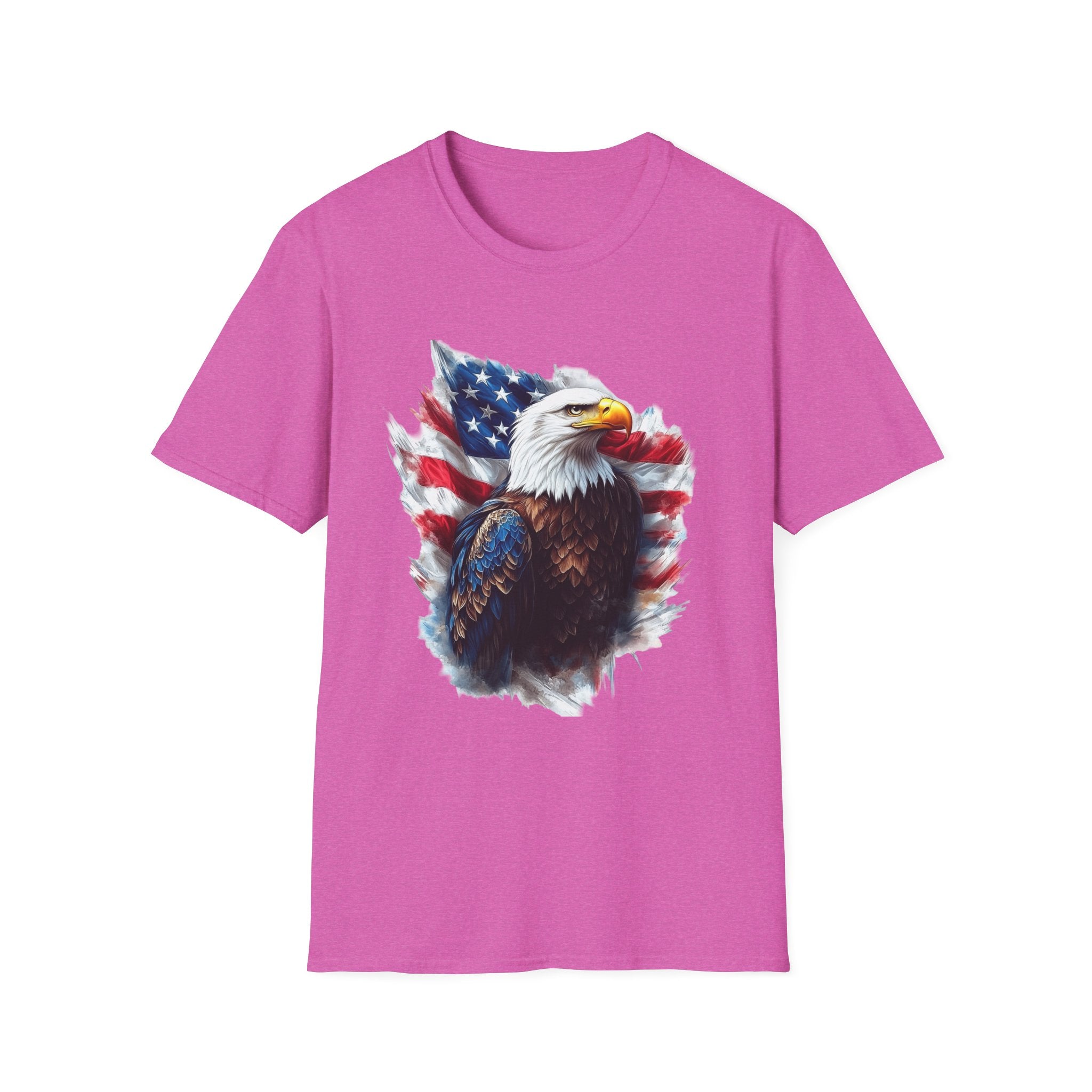 Patriotic Eagle Unisex Softstyle T-Shirt