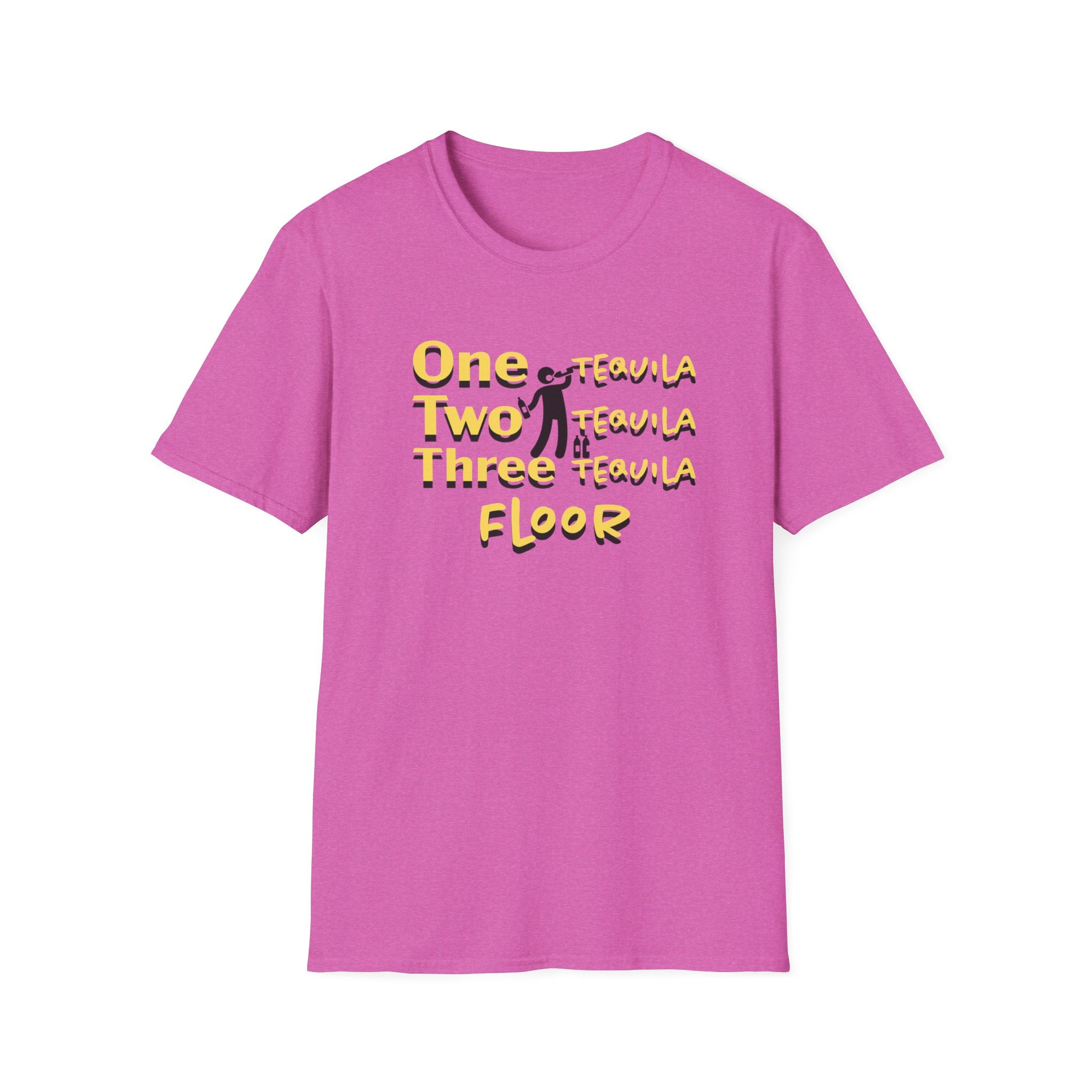 One Two Three Floor T-Shirt - Funny Dance/Workout Graphic Tee