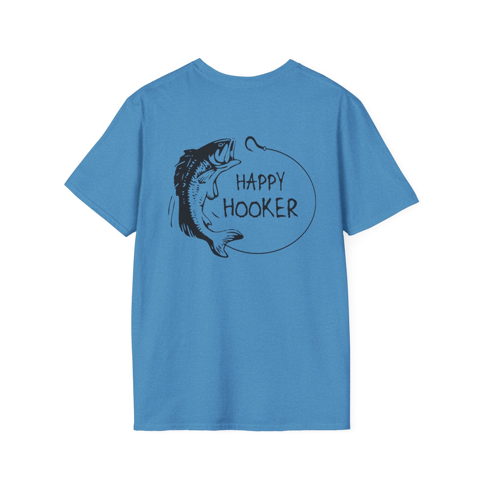 Happy Hooker Unisex Softstyle T-Shirt - Fun Fishing Apparel