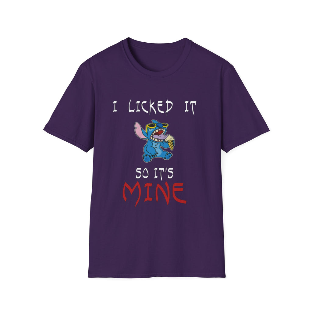 I Licked It, So It's Mine T-Shirt | Fun Graphic Tees, Cartoon Apparel, Gift for Kids & Teens, Summer Wear, Family Reunion