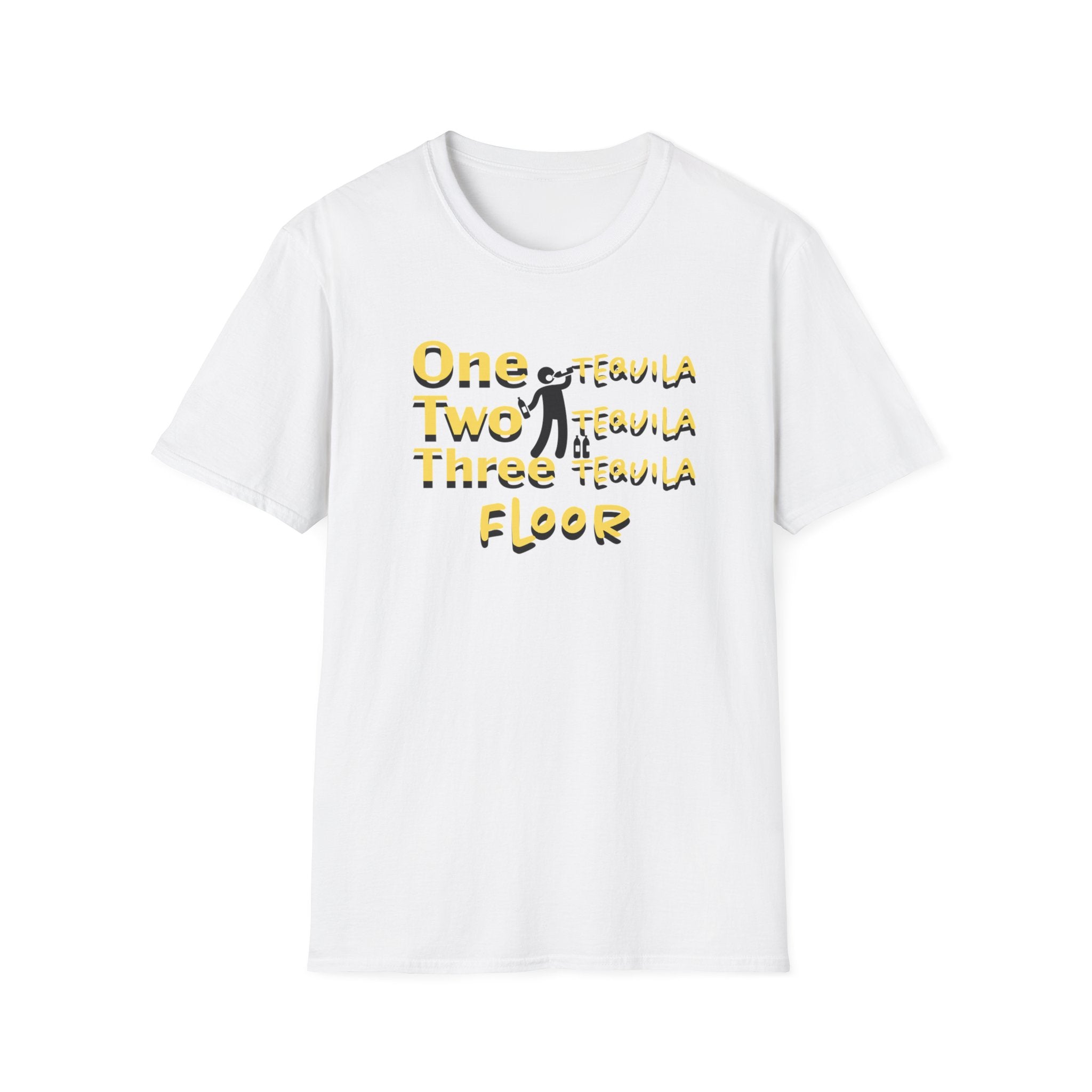 One Two Three Floor T-Shirt - Funny Dance/Workout Graphic Tee