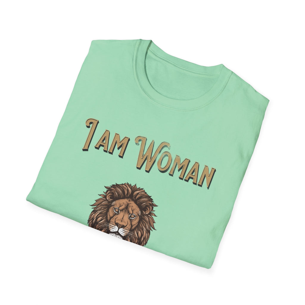 Empowering Women's T-Shirt: I Am Woman, Hear Me Roar | Feminist Apparel, Gift for Her, Motivational Tee, Casual Wear, Women's Rights