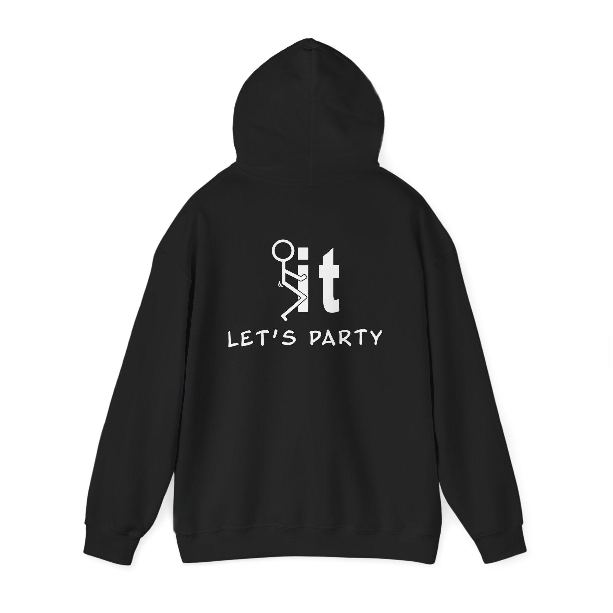 Party Time Unisex Hooded Sweatshirt | Fun Casual Wear, Gift for Friends, Celebrations, Cozy Outfit, Everyday Comfort, Party Apparel
