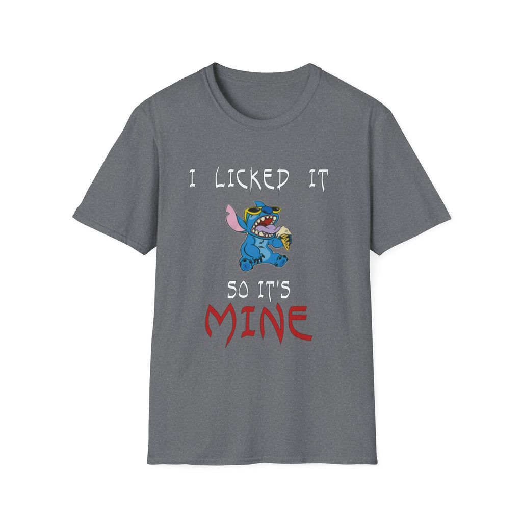 I Licked It, So It's Mine T-Shirt | Fun Graphic Tees, Cartoon Apparel, Gift for Kids & Teens, Summer Wear, Family Reunion