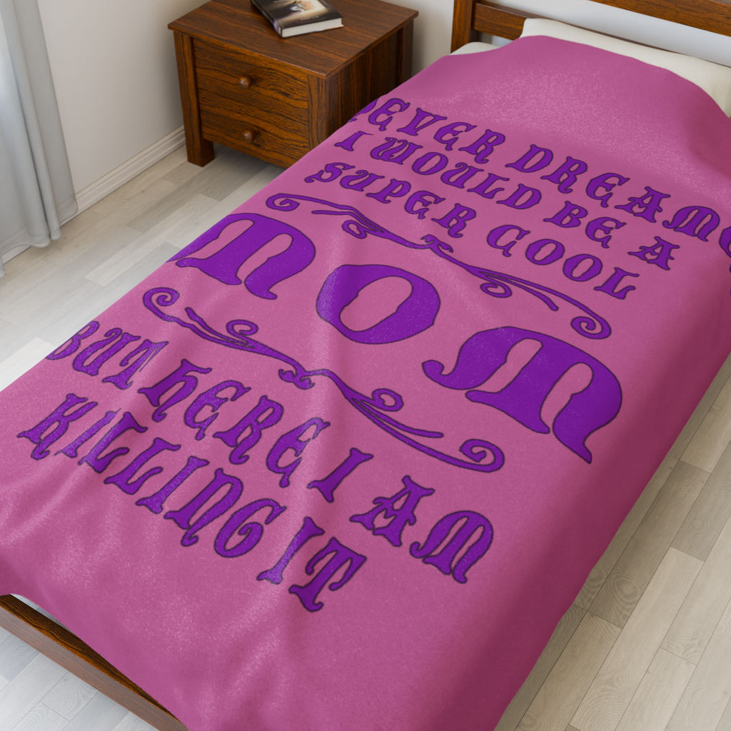 Super Cool Mom Velveteen Plush Blanket, Cozy Gift for Mothers, Fun Home Décor, Soft Throw Blanket for Birthdays, Mother’s Day, and [...]