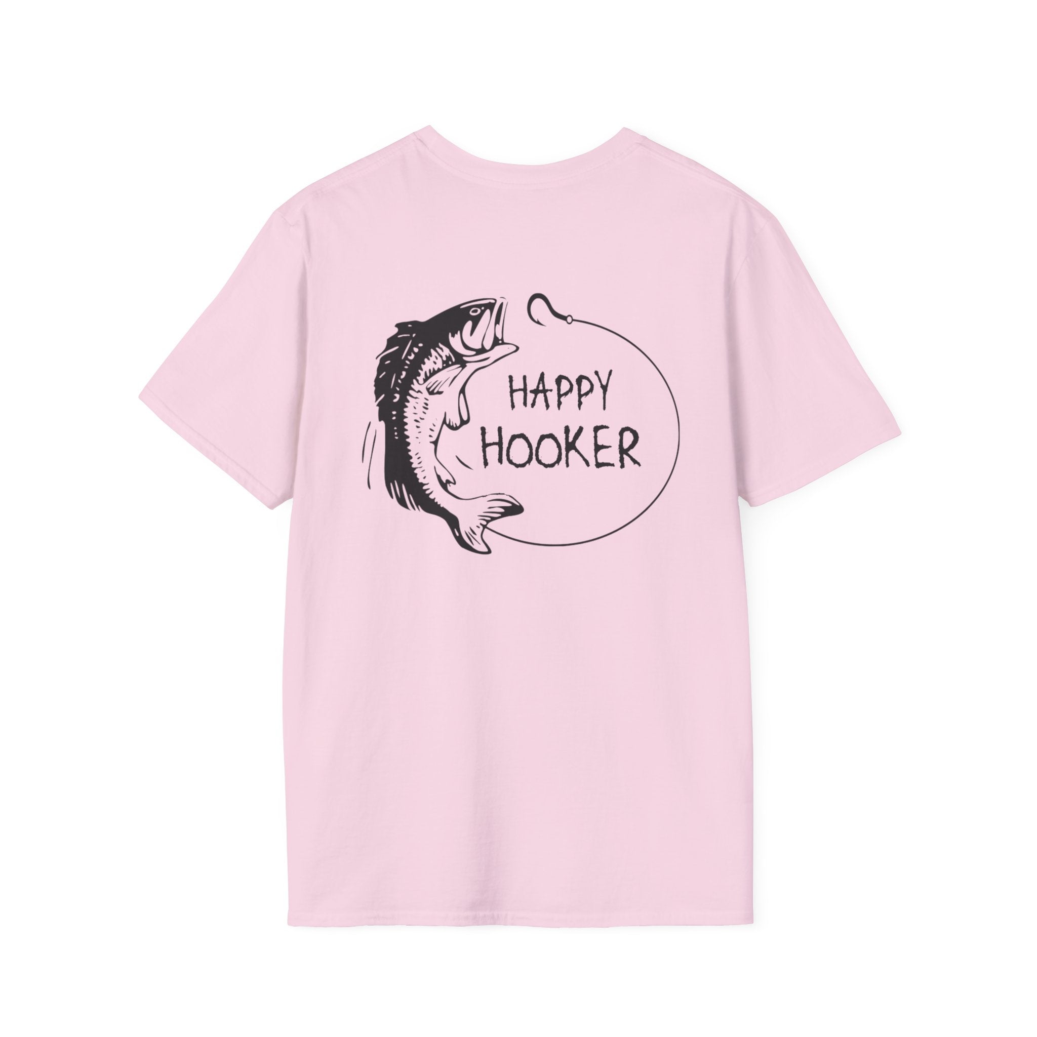 Happy Hooker Unisex Softstyle T-Shirt - Fun Fishing Apparel