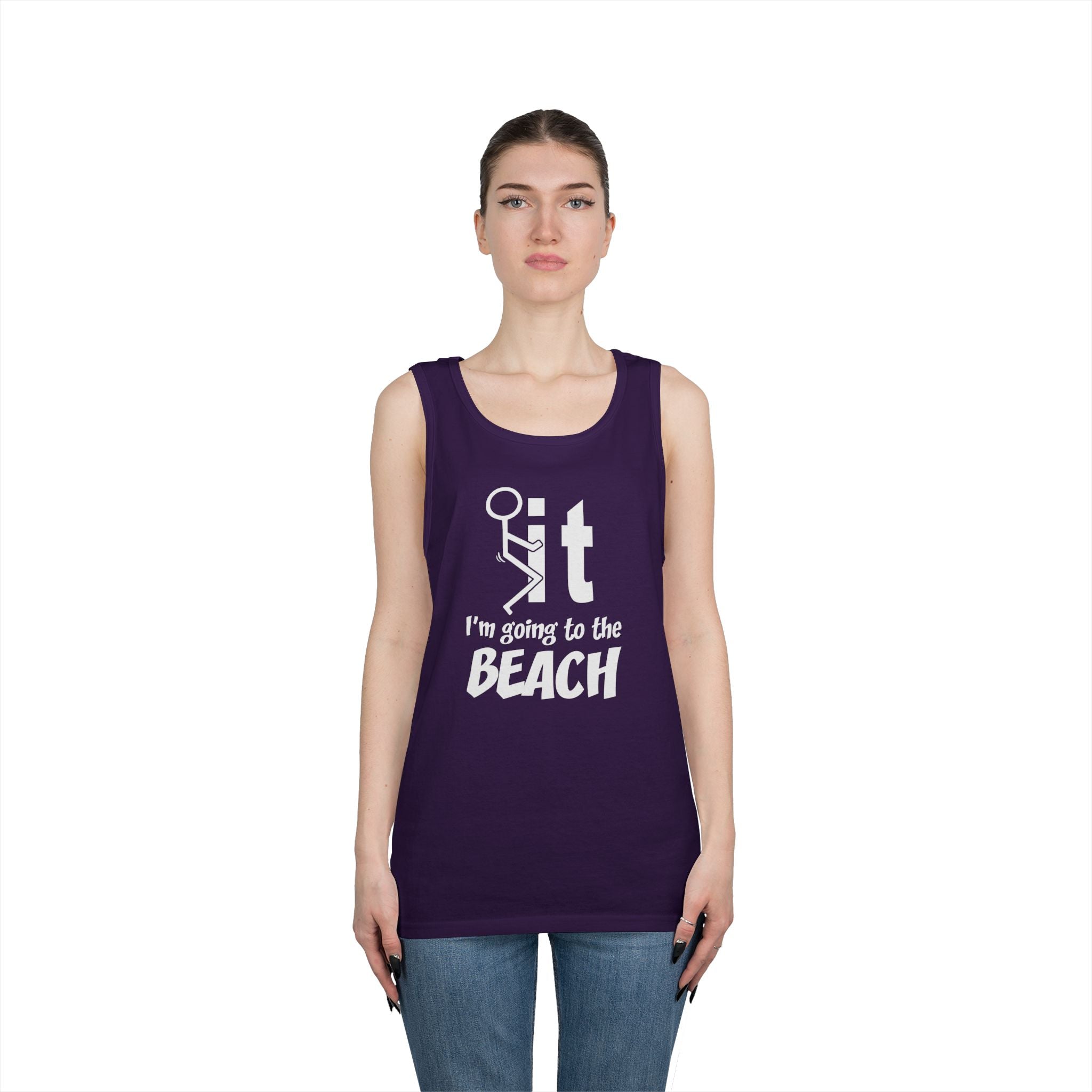 Unisex Beach Vacation Tank Top, Summer Apparel, Beachwear, Gift for Vacationers, Funny Tank for Men and Women