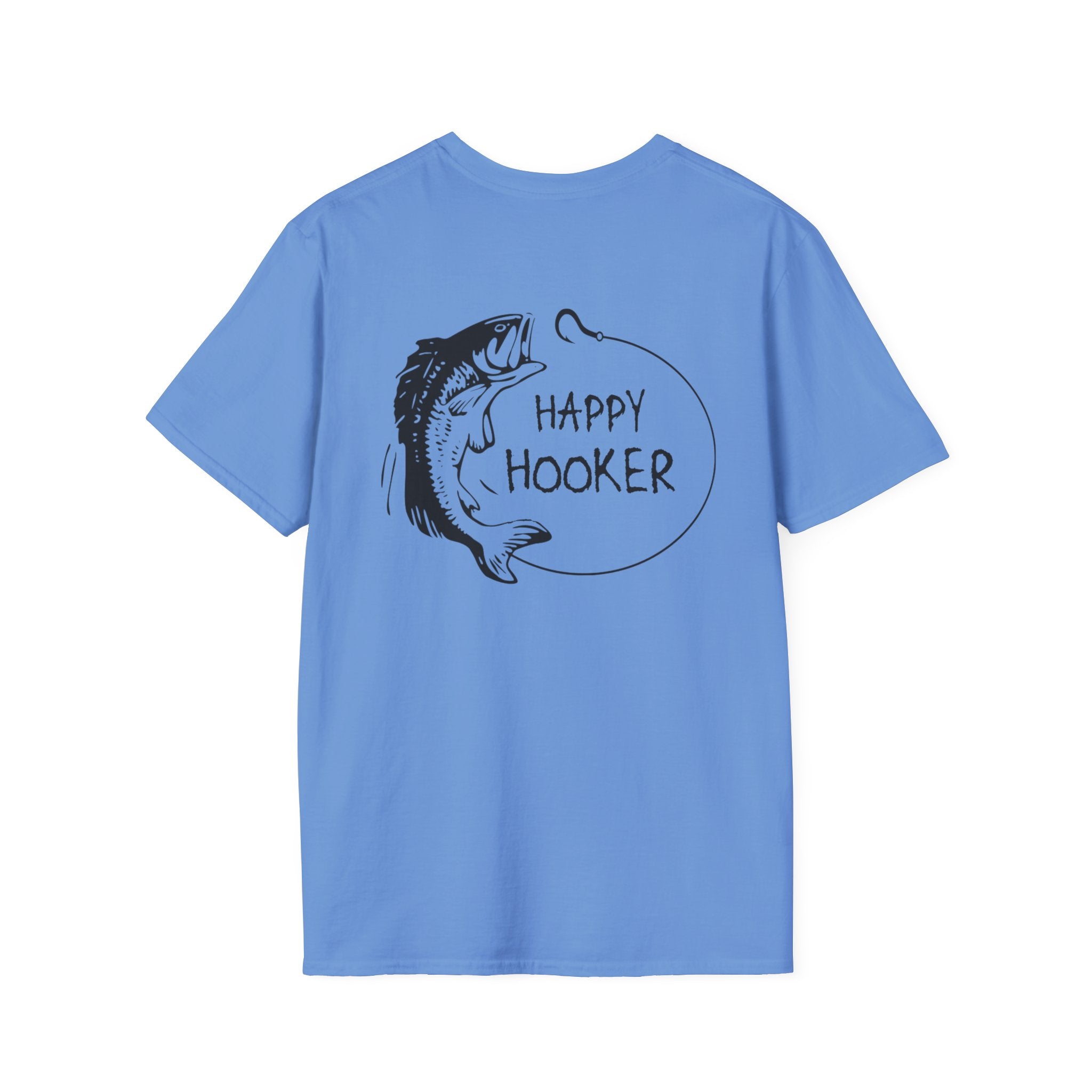 Happy Hooker Unisex Softstyle T-Shirt - Fun Fishing Apparel