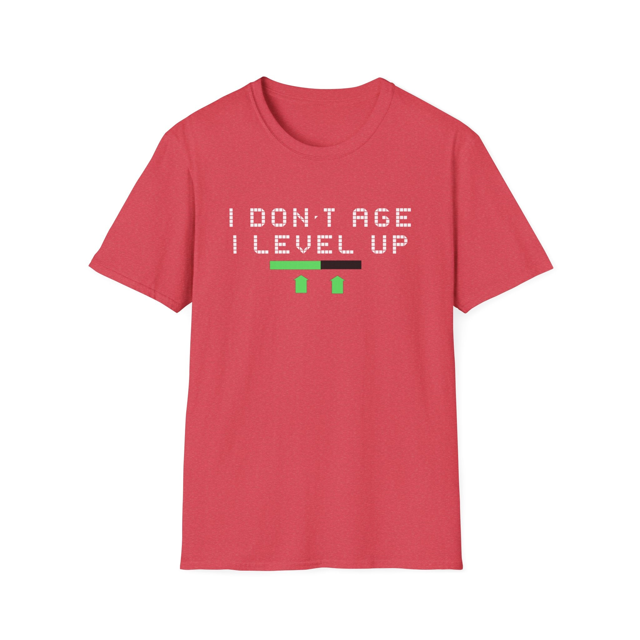 I Don't Age, I Level Up Unisex T-Shirt, Gaming Shirt, Birthday Gift, Casual Tee, Retro Style, Funny Graphic Tee