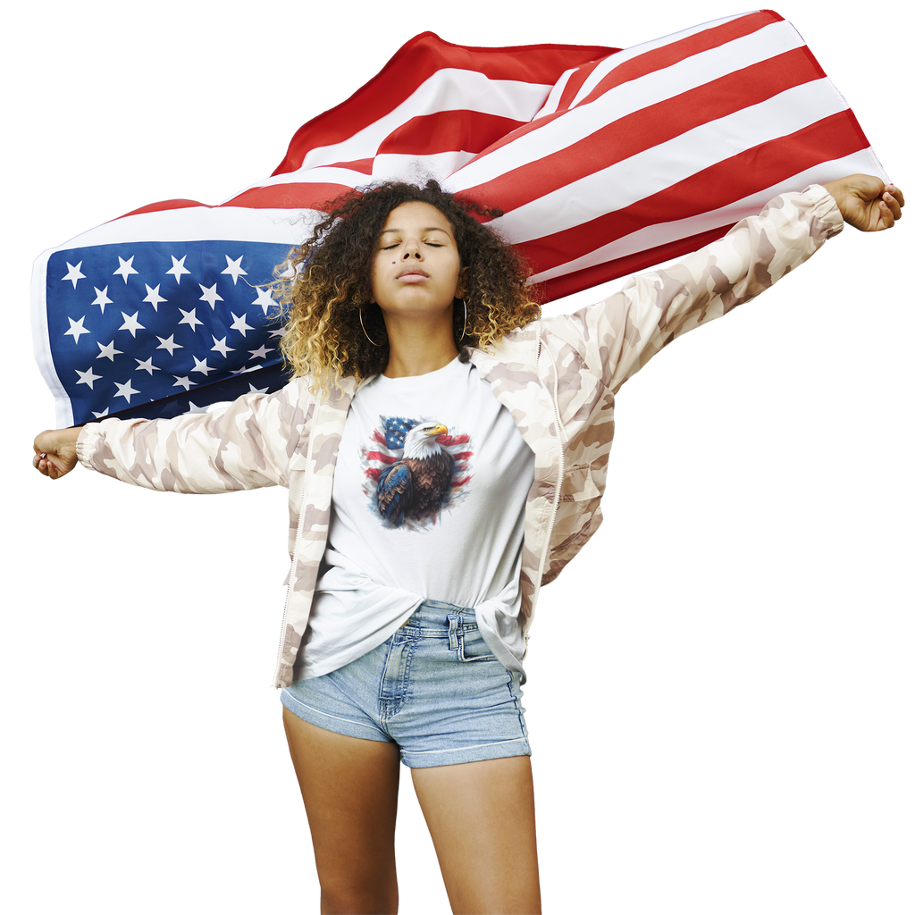 Patriotic Eagle Unisex Softstyle T-Shirt