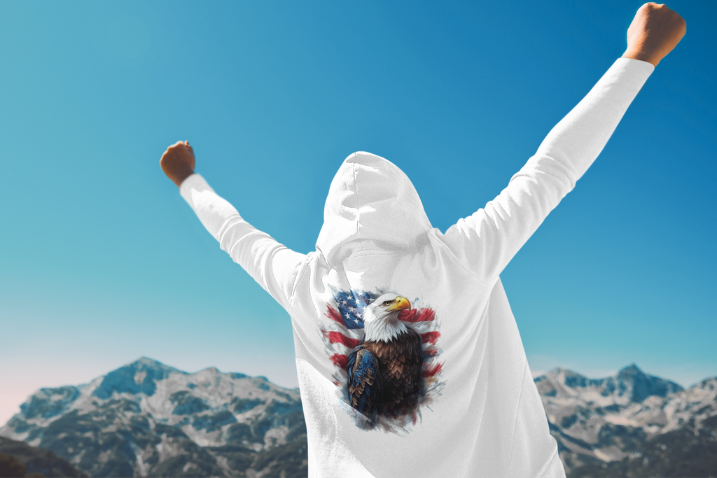 Patriotic Eagle Hoodie - Unisex Heavy Blend™ Sweatshirt