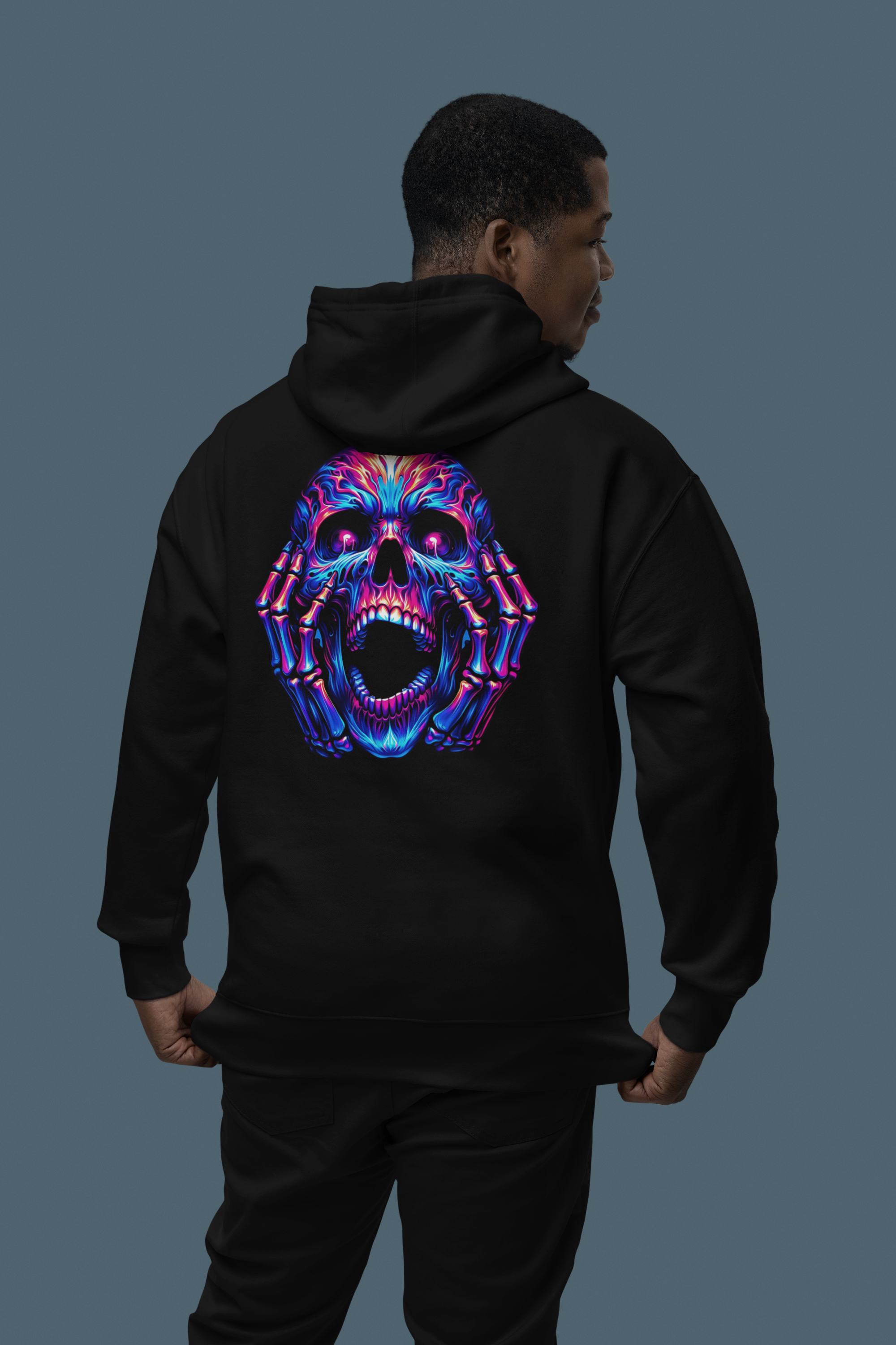 Vibrant Skull Graphic Hoodie for Edgy Style