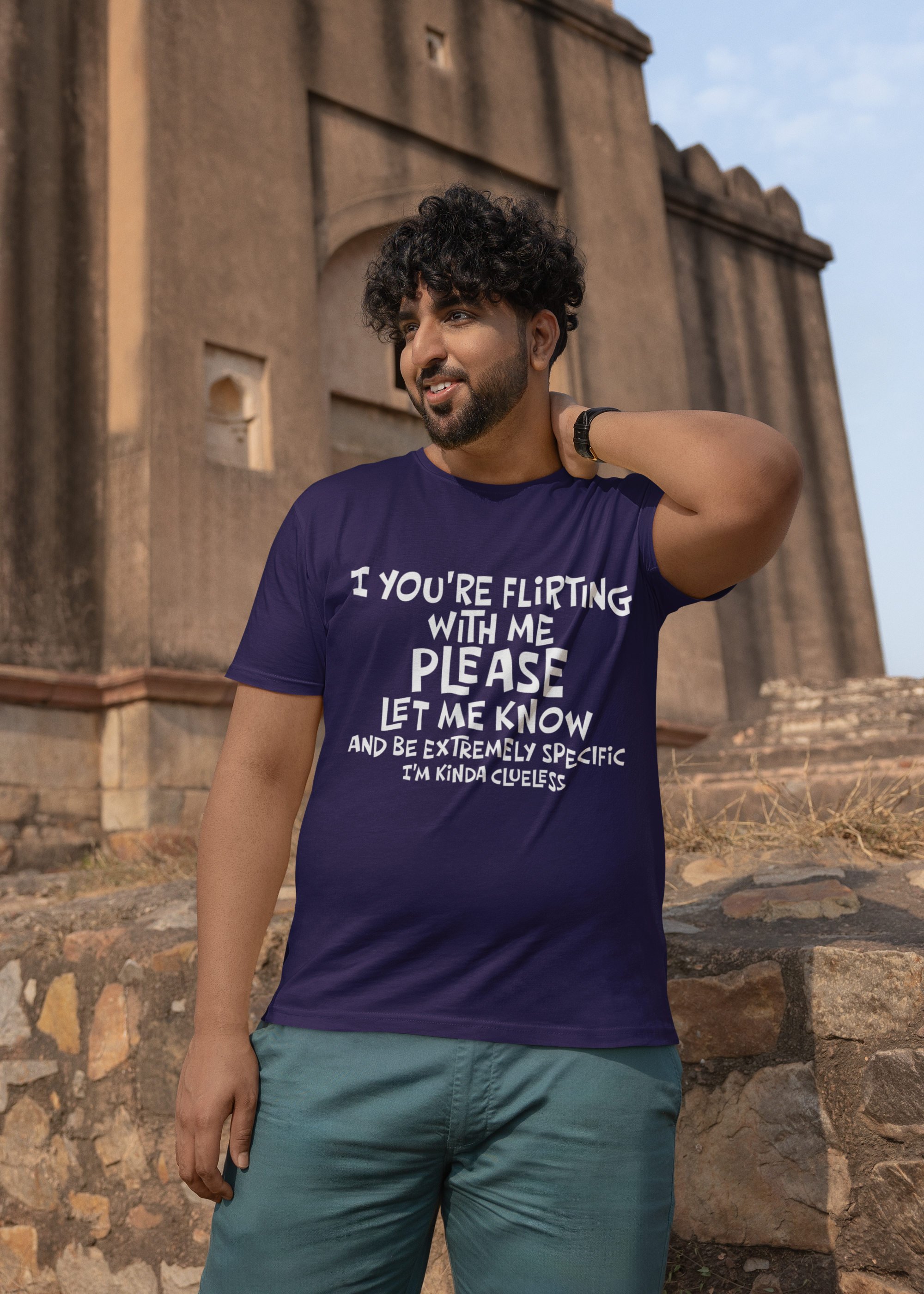 Funny Flirting T-Shirt - "If You're Flirting With Me Please Let Me Know" Graphic Tee