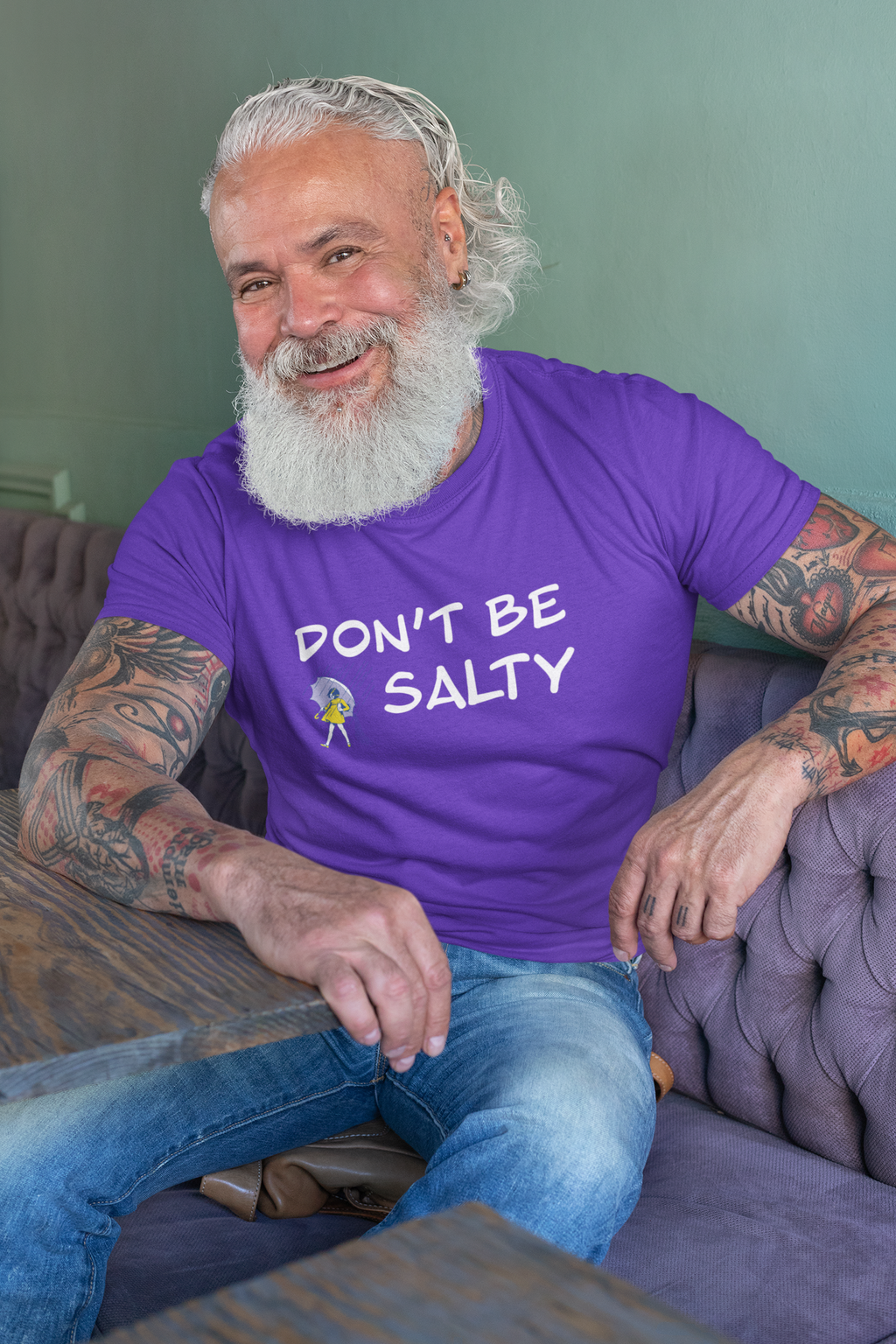 Don't Be Salty T-Shirt — Funny Sea Salt Mermaid Graphic Tee
