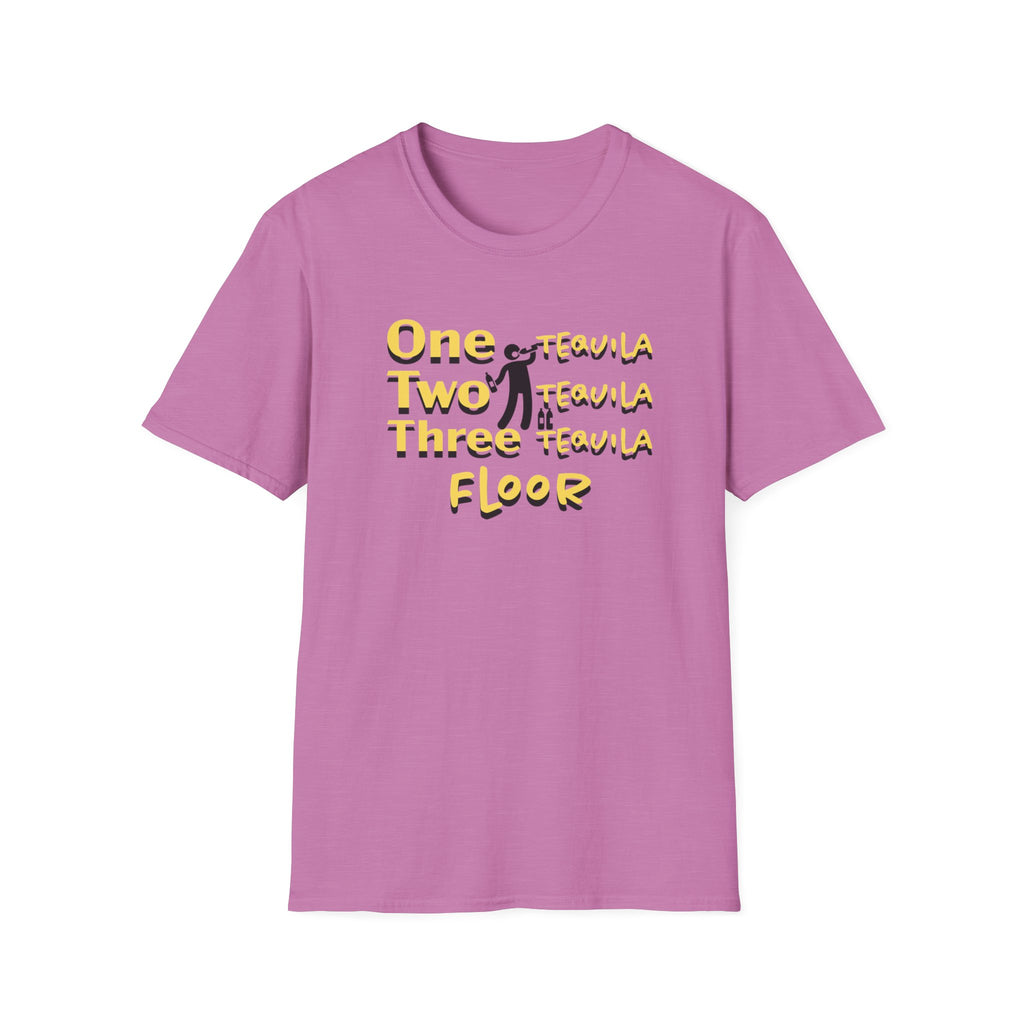 One Two Three Floor T-Shirt - Funny Dance/Workout Graphic Tee