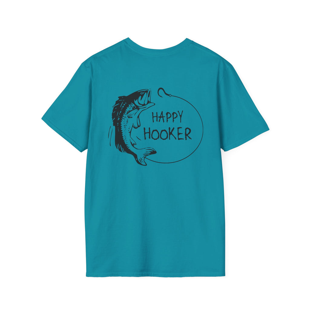 Happy Hooker Unisex Softstyle T-Shirt - Fun Fishing Apparel