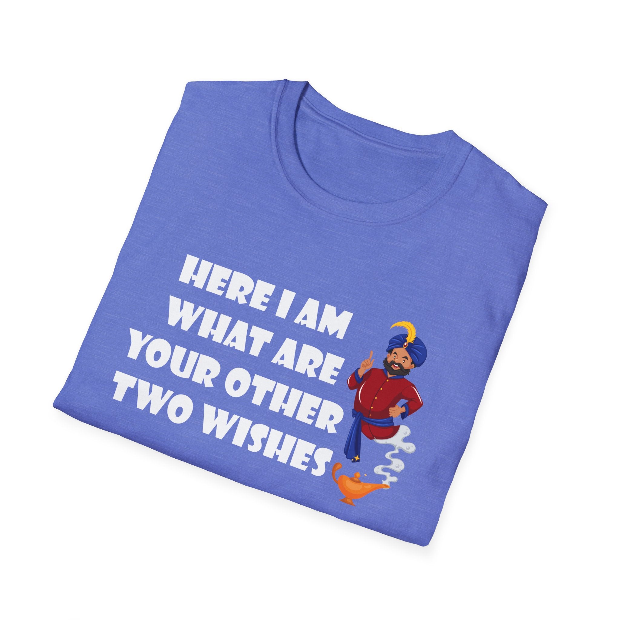 Funny Genie T-Shirt, Unisex Softstyle Tee, Casual Humor Shirt, Gift for Friends, Genie Lovers, Birthday Gift, Everyday Wear