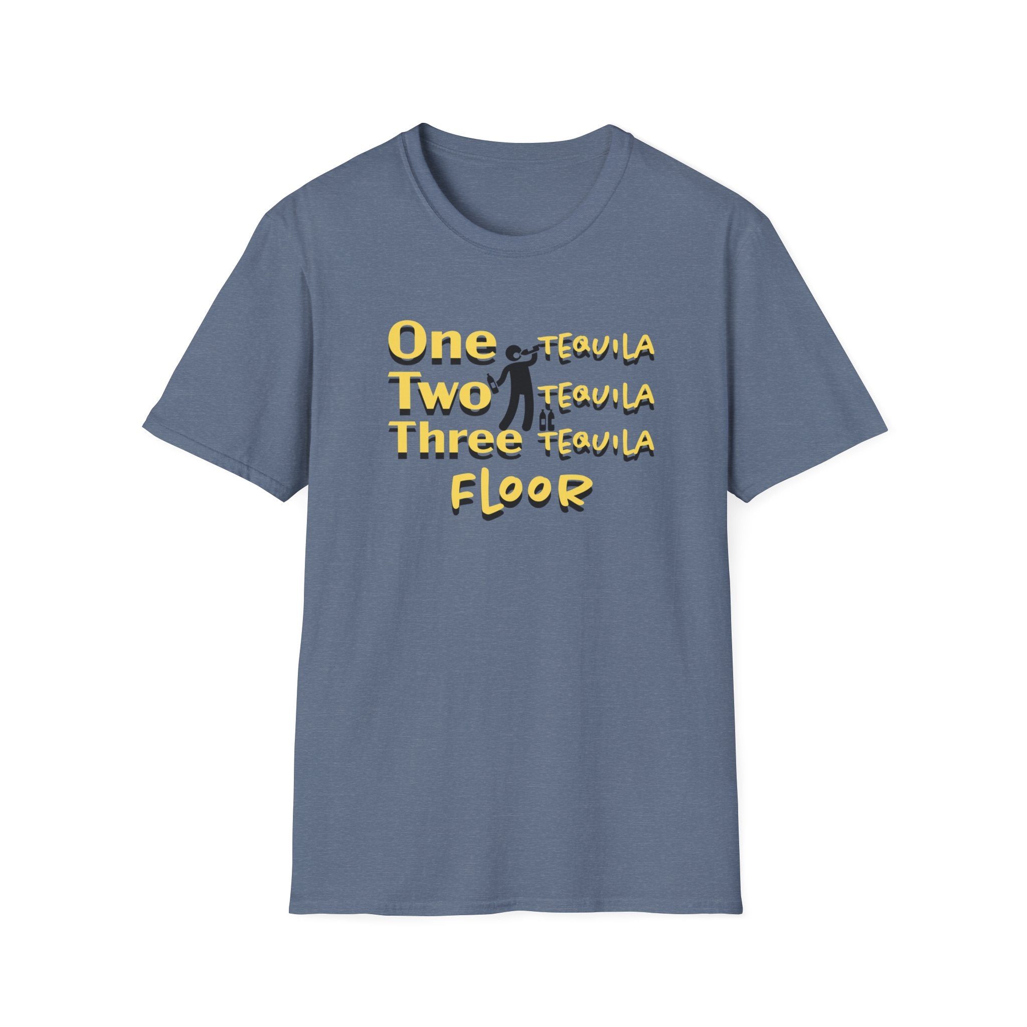 One Two Three Floor T-Shirt - Funny Dance/Workout Graphic Tee
