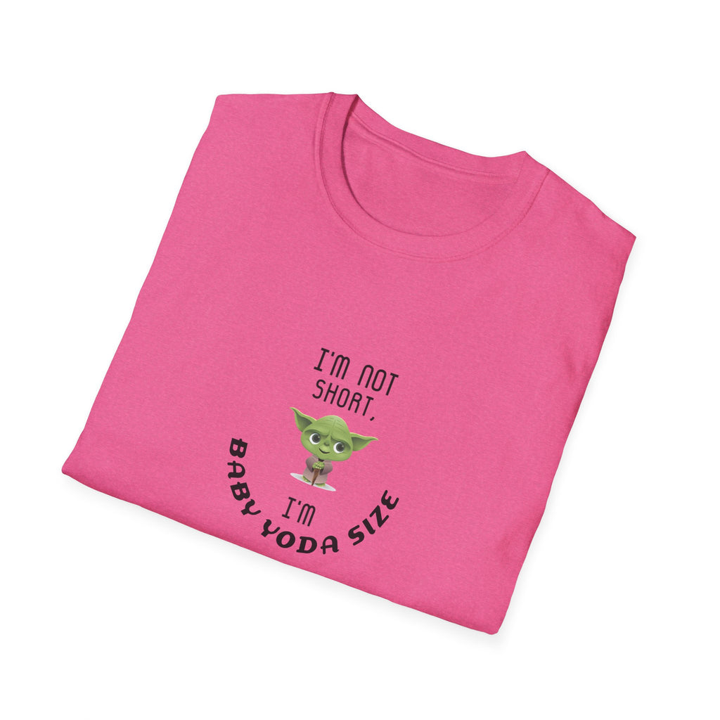 Baby Yoda T-Shirt — "I’m Not Short, I’m Baby Yoda Size" Cute Star Wars Dad Joke Tee