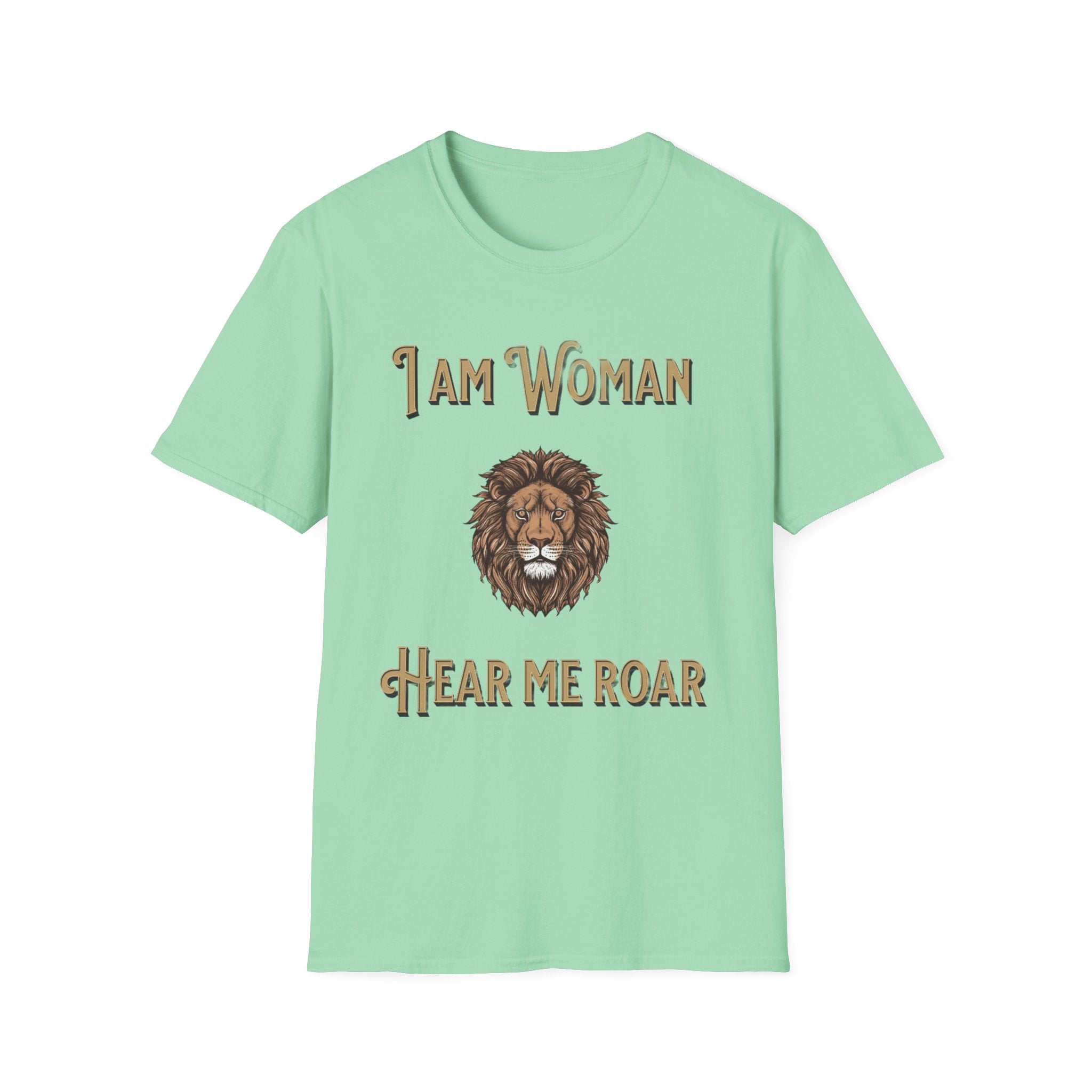 Empowering Women's T-Shirt: I Am Woman, Hear Me Roar | Feminist Apparel, Gift for Her, Motivational Tee, Casual Wear, Women's Rights