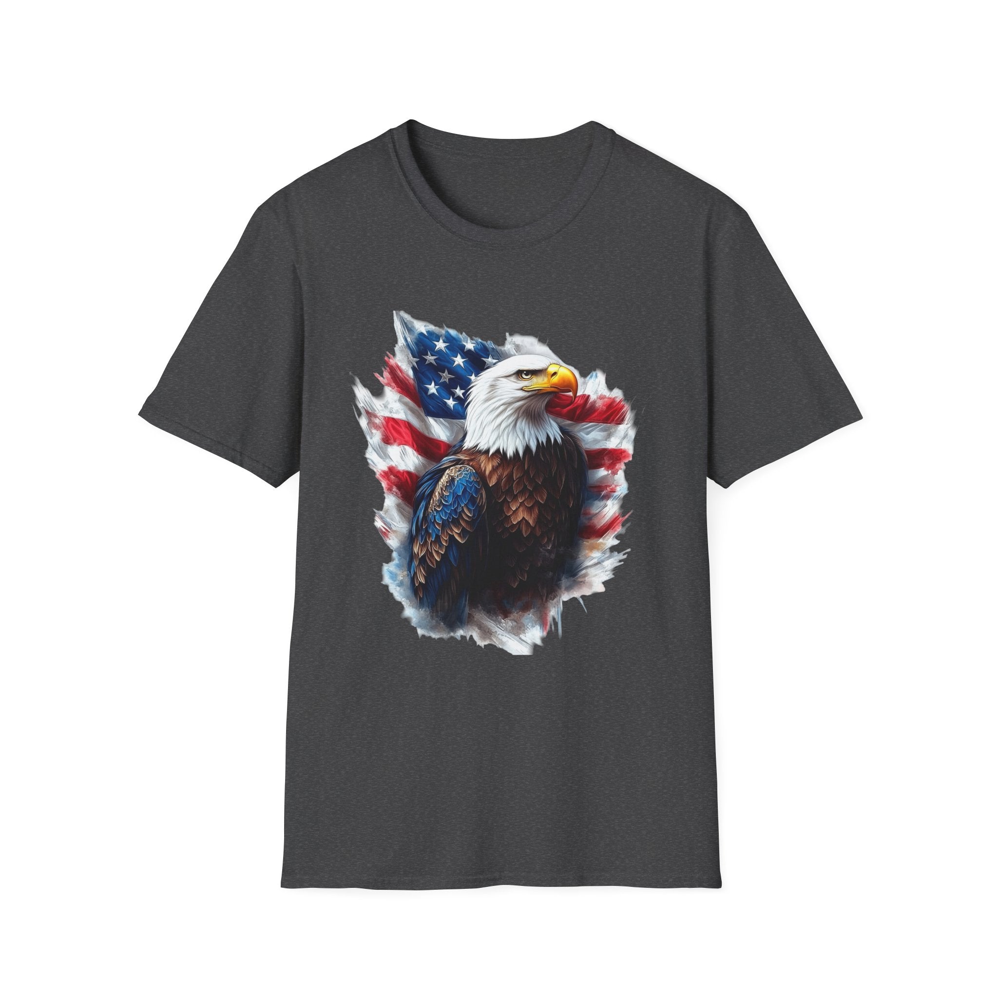 Patriotic Eagle Unisex Softstyle T-Shirt