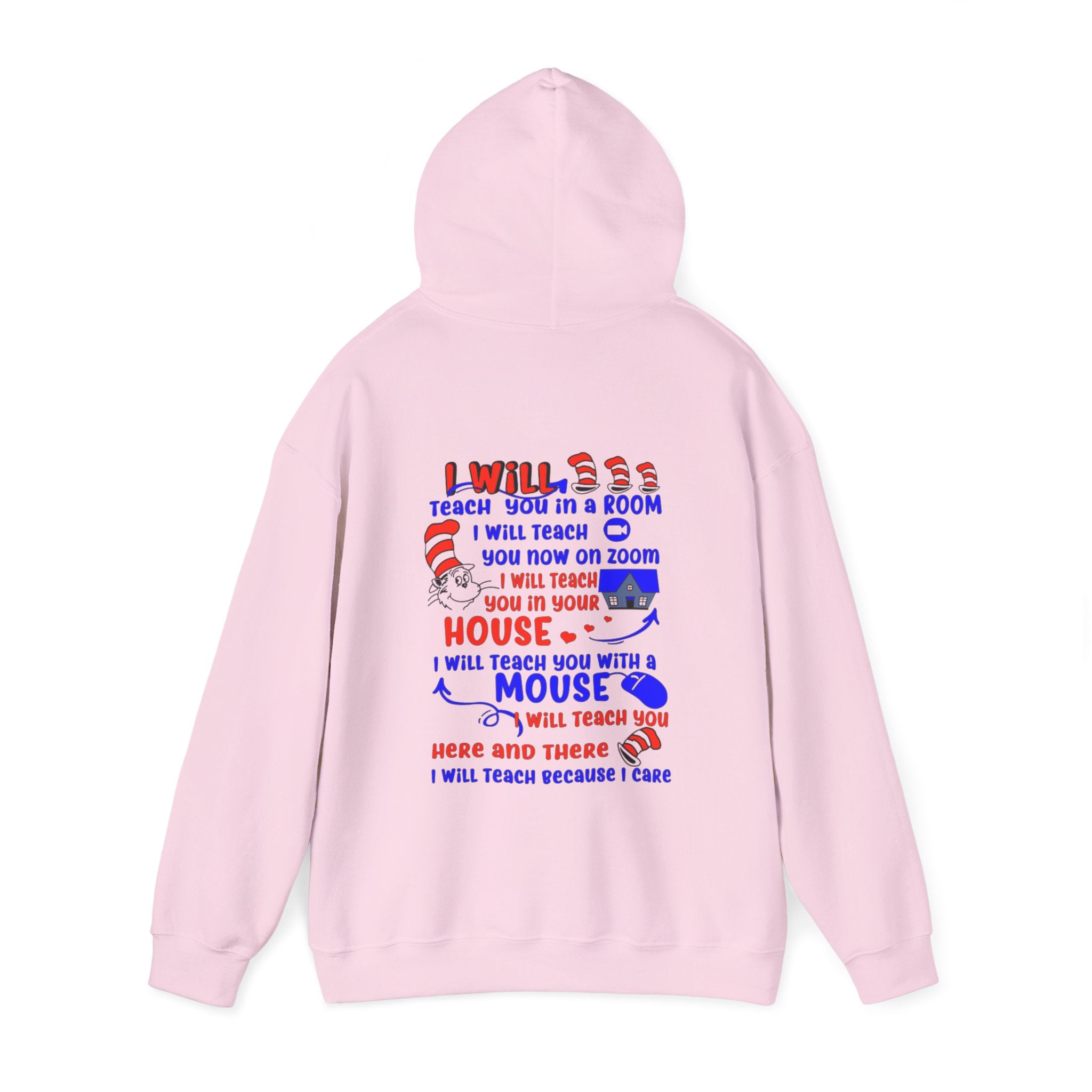 Cat in the Hat Inspirational Hoodie with Motivational Quote