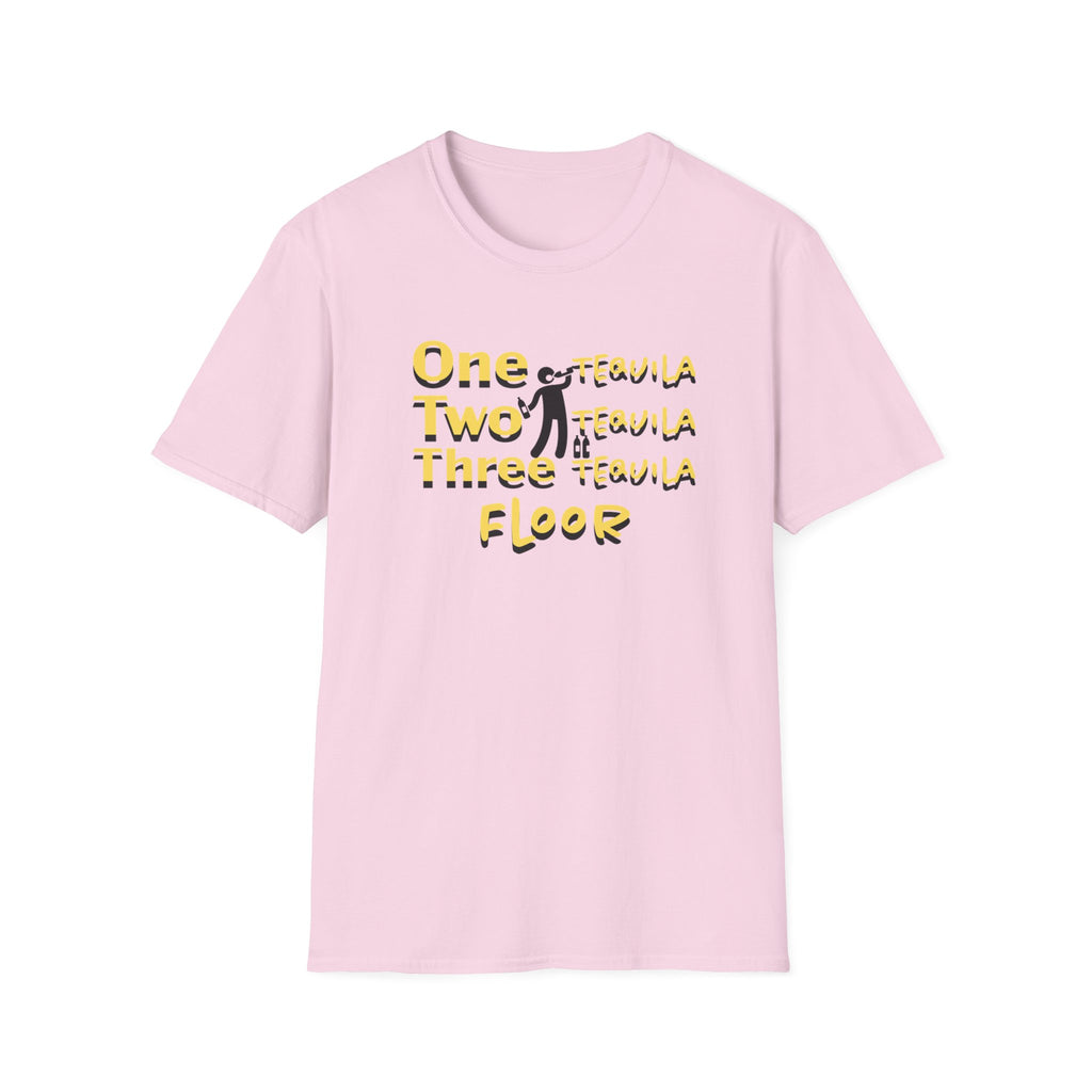 One Two Three Floor T-Shirt - Funny Dance/Workout Graphic Tee