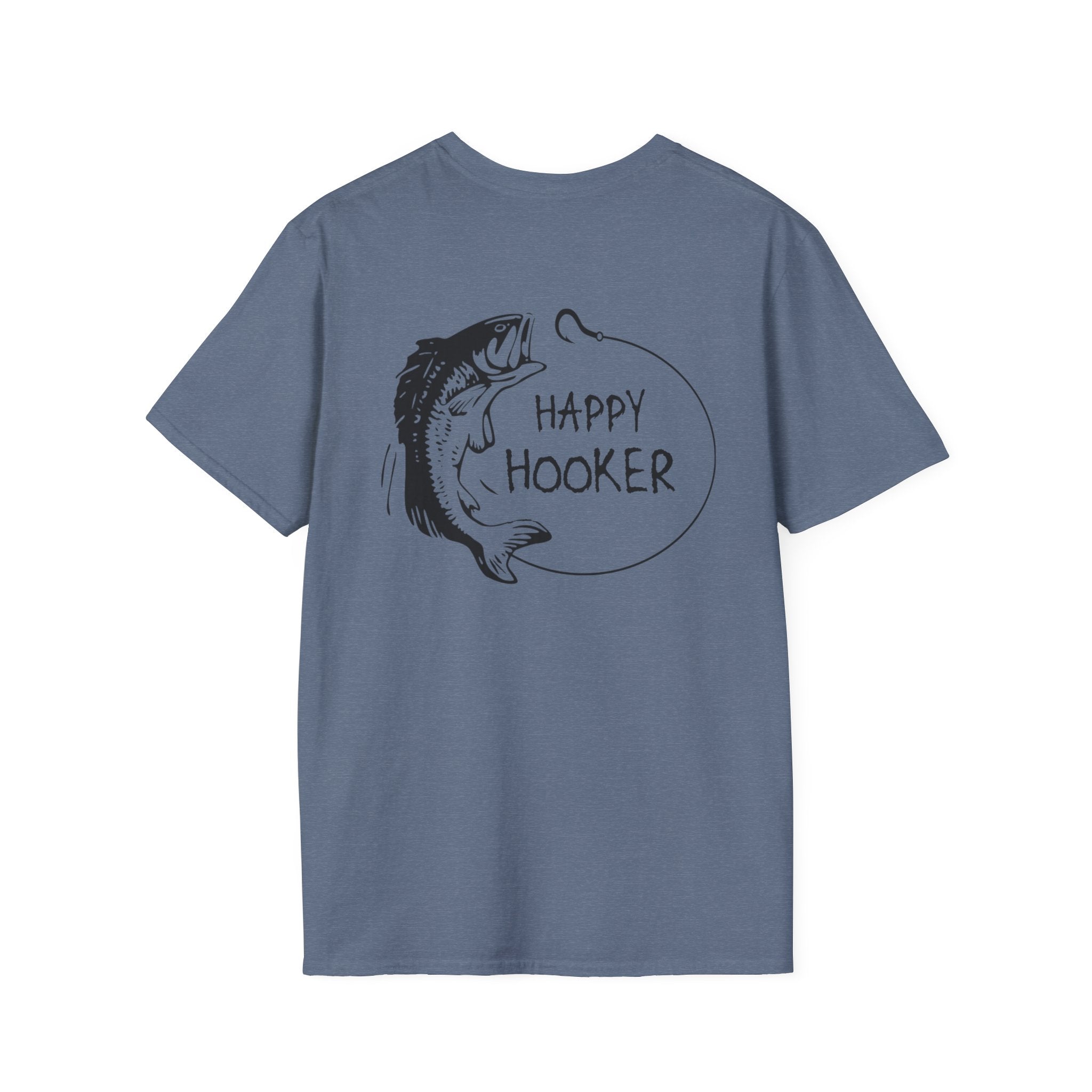 Happy Hooker Unisex Softstyle T-Shirt - Fun Fishing Apparel