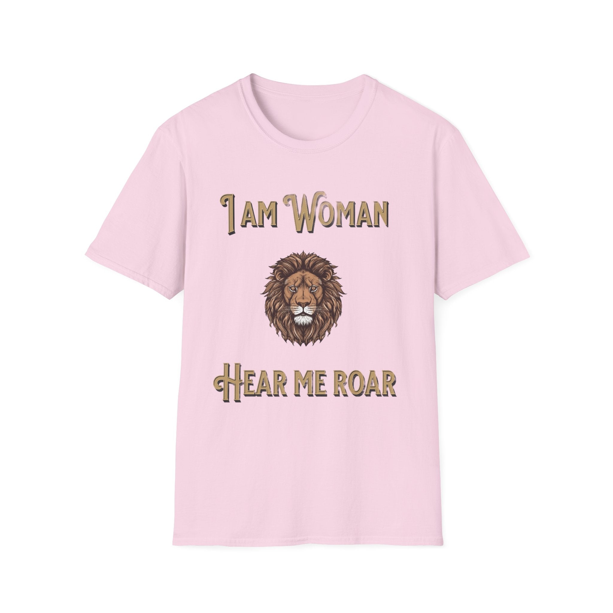 Empowering Women's T-Shirt: I Am Woman, Hear Me Roar | Feminist Apparel, Gift for Her, Motivational Tee, Casual Wear, Women's Rights