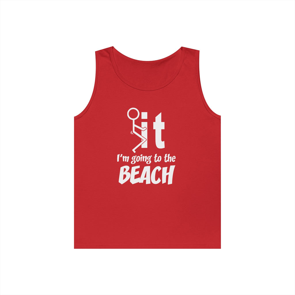 Unisex Beach Vacation Tank Top, Summer Apparel, Beachwear, Gift for Vacationers, Funny Tank for Men and Women